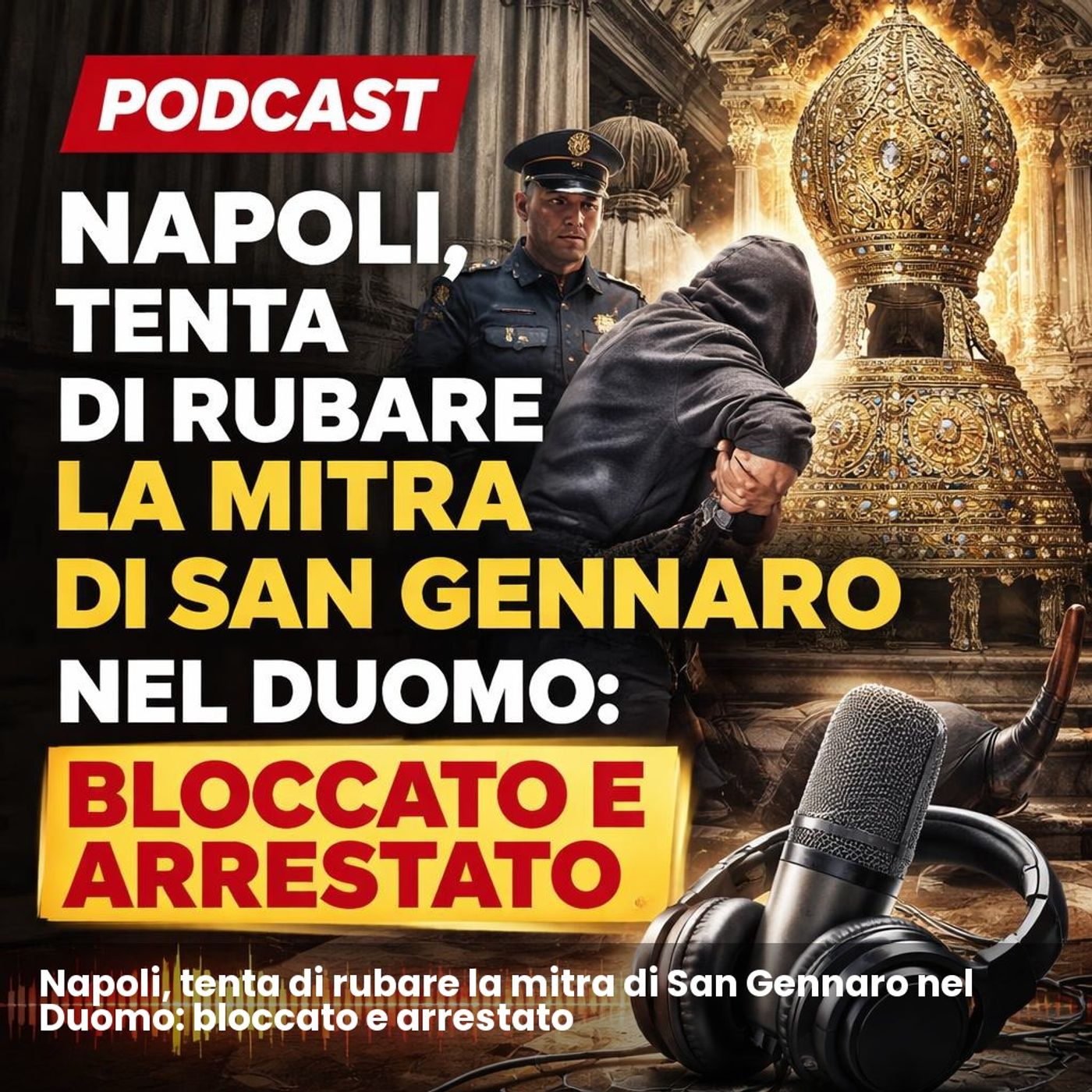 Napoli, tenta di rubare la mitra di San Gennaro nel Duomo: bloccato e arrestato episode artwork