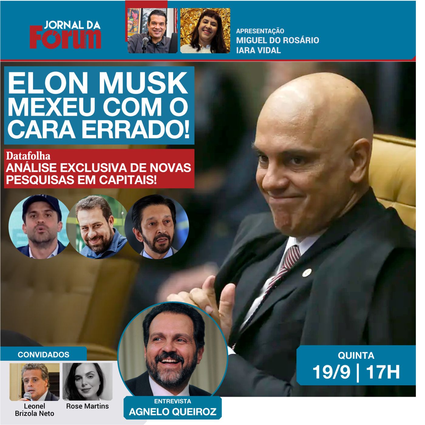 Xandão enquadra Elon Musk | Multa de R$ 5 milhões por dia | 19.09.24 episode artwork