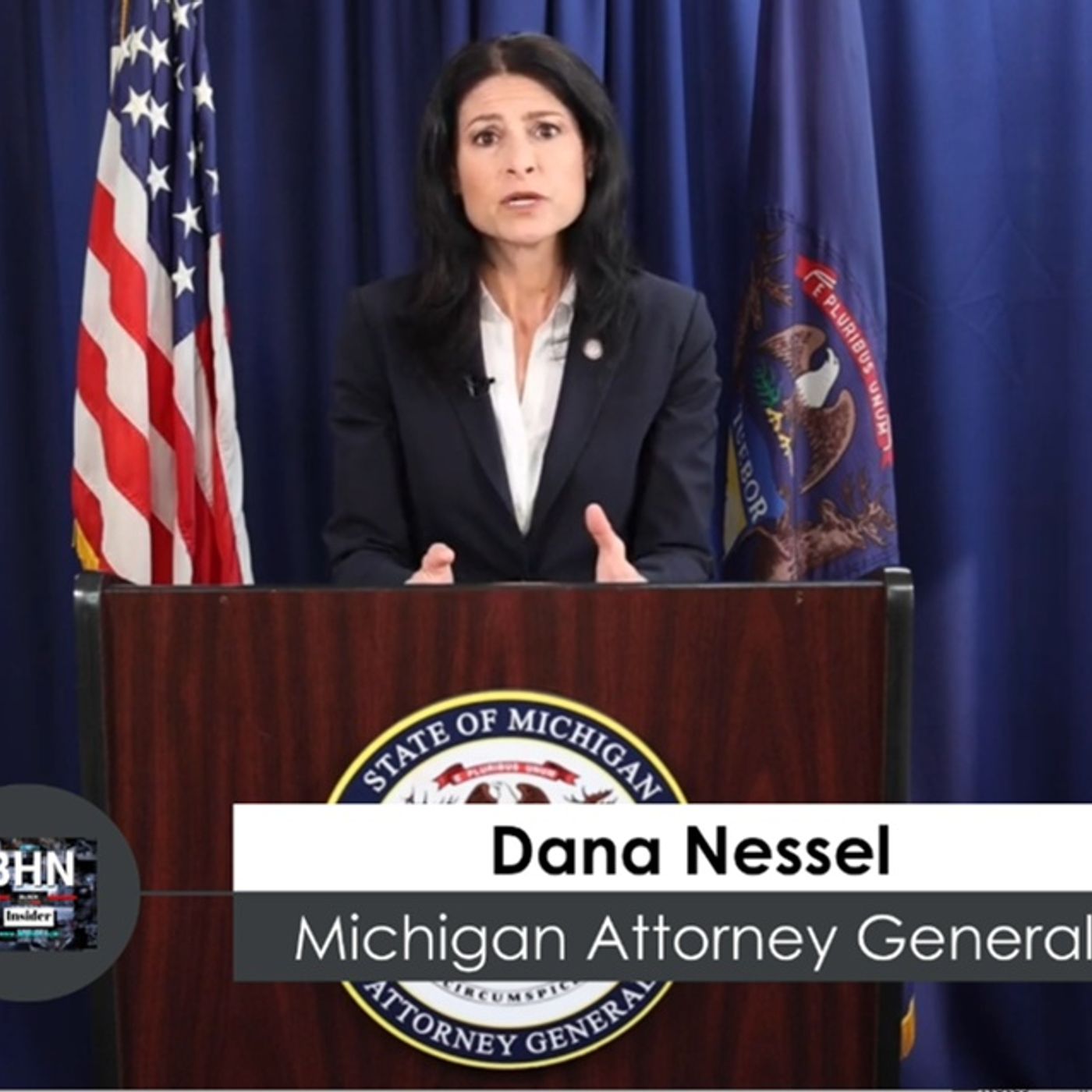 BHN Insider- Michigan Attorney General Dana Nessel charges16 fake GOP electors episode artwork