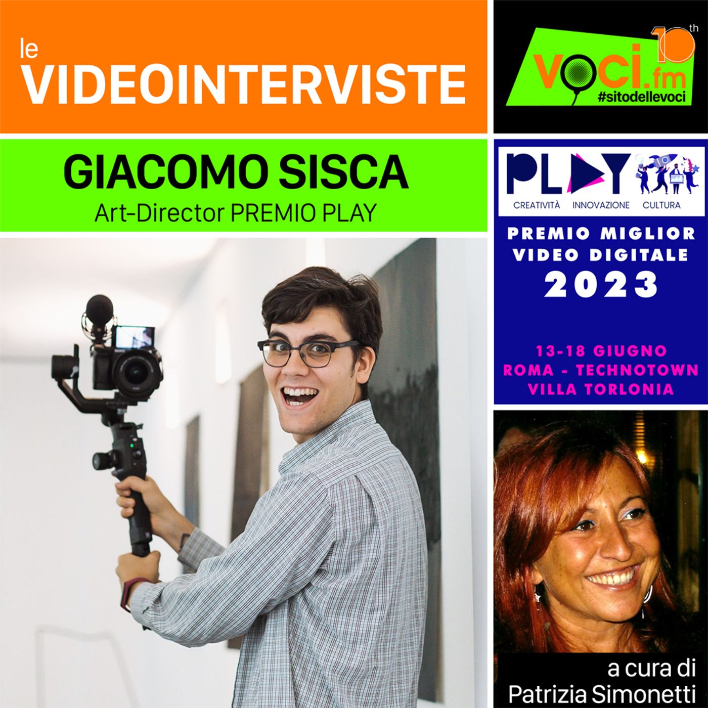 ANTEPRIMA PREMIO PLAY 2023: GIACOMO SISCA, Art-Director dell'evento, su VOCI.fm episode artwork