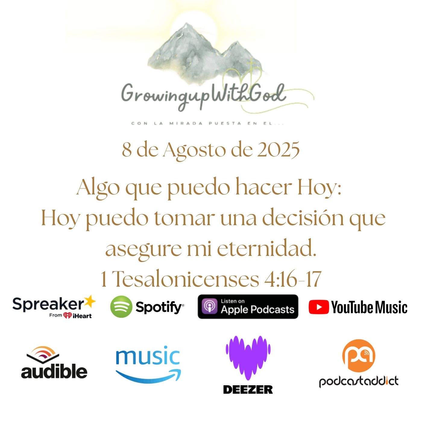 Growing Up With God (Creciendo Con Dios)