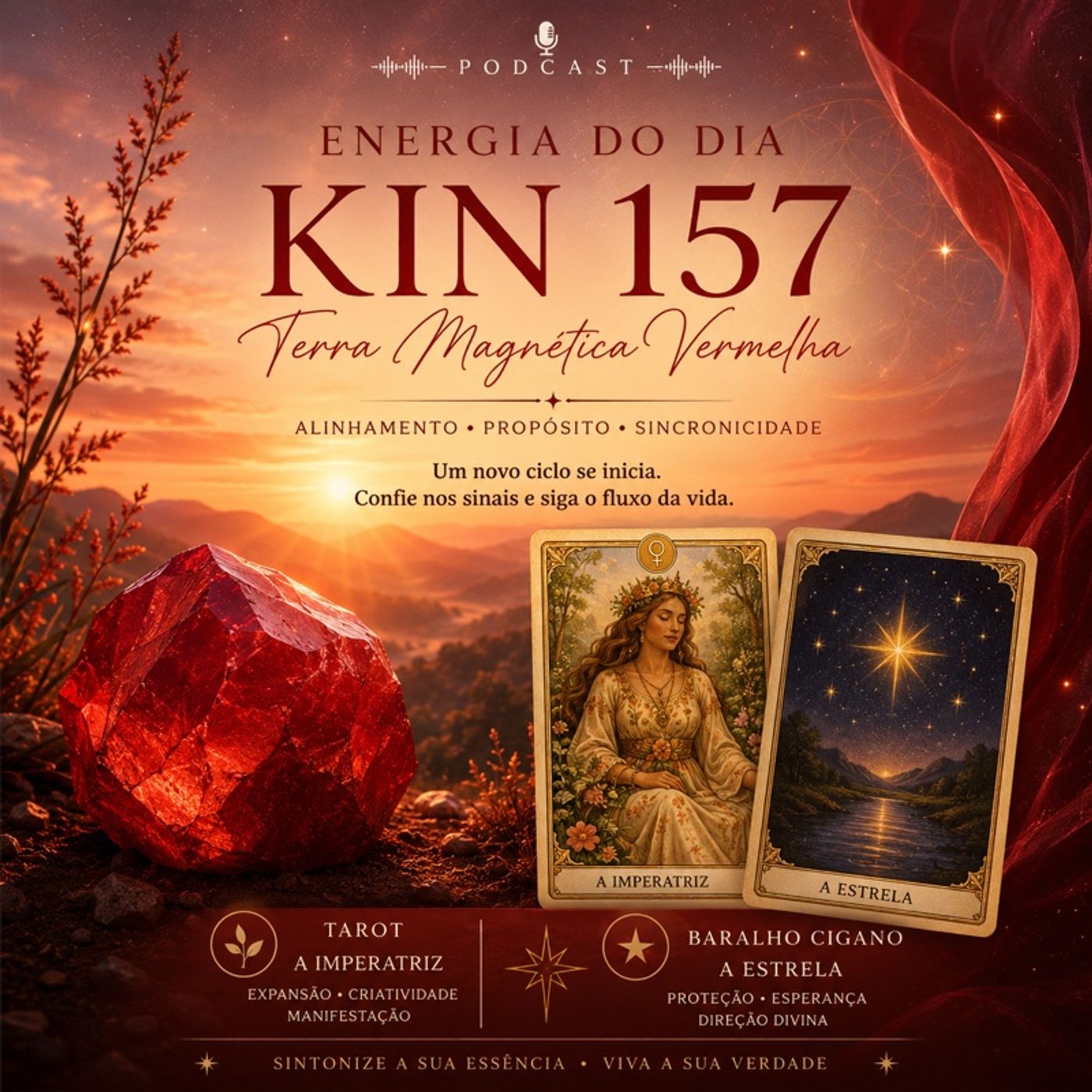 ENERGIA DO DIA Kin 157 • Terra Magnética Vermelha episode artwork