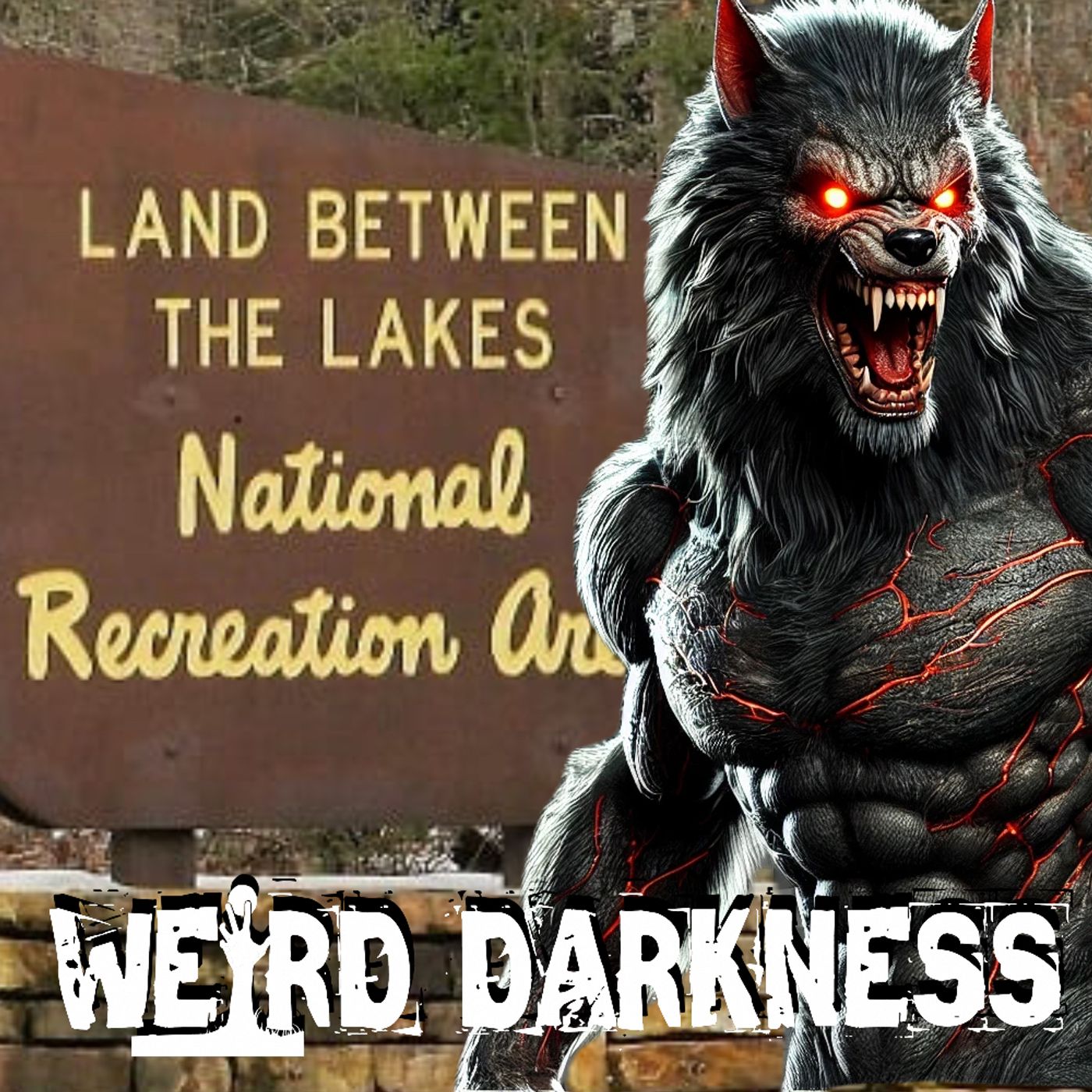 cover of episode “THE BEAST OF THE LAND BETWEEN THE LAKES” and More True, Disturbing Stories! #WeirdDarkness