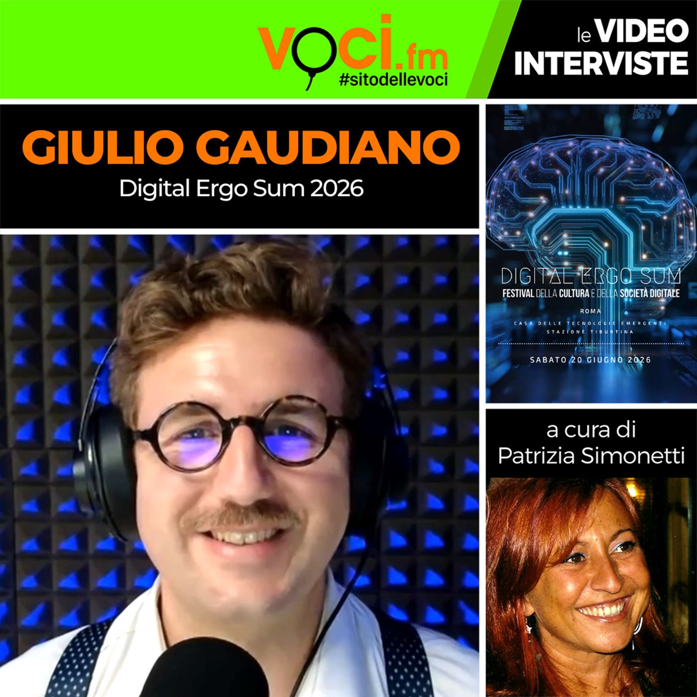 "Digital Ergo Sum 2026": Giulio Gaudiano su VOCI.fm - clicca play e ascolta l'intervista episode artwork