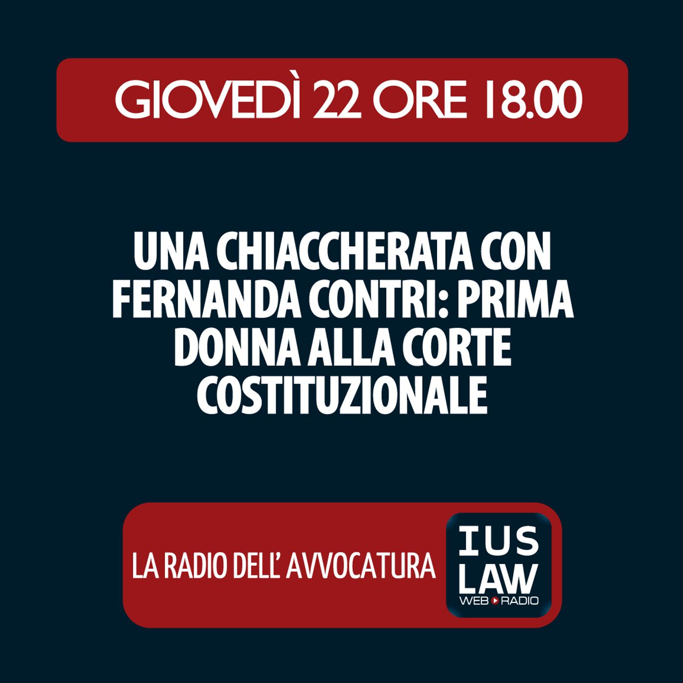 L'APPROFONDIMENTO -  Una chiacchierata con Fernanda Contri: prima donna alla corte costituzionale episode artwork