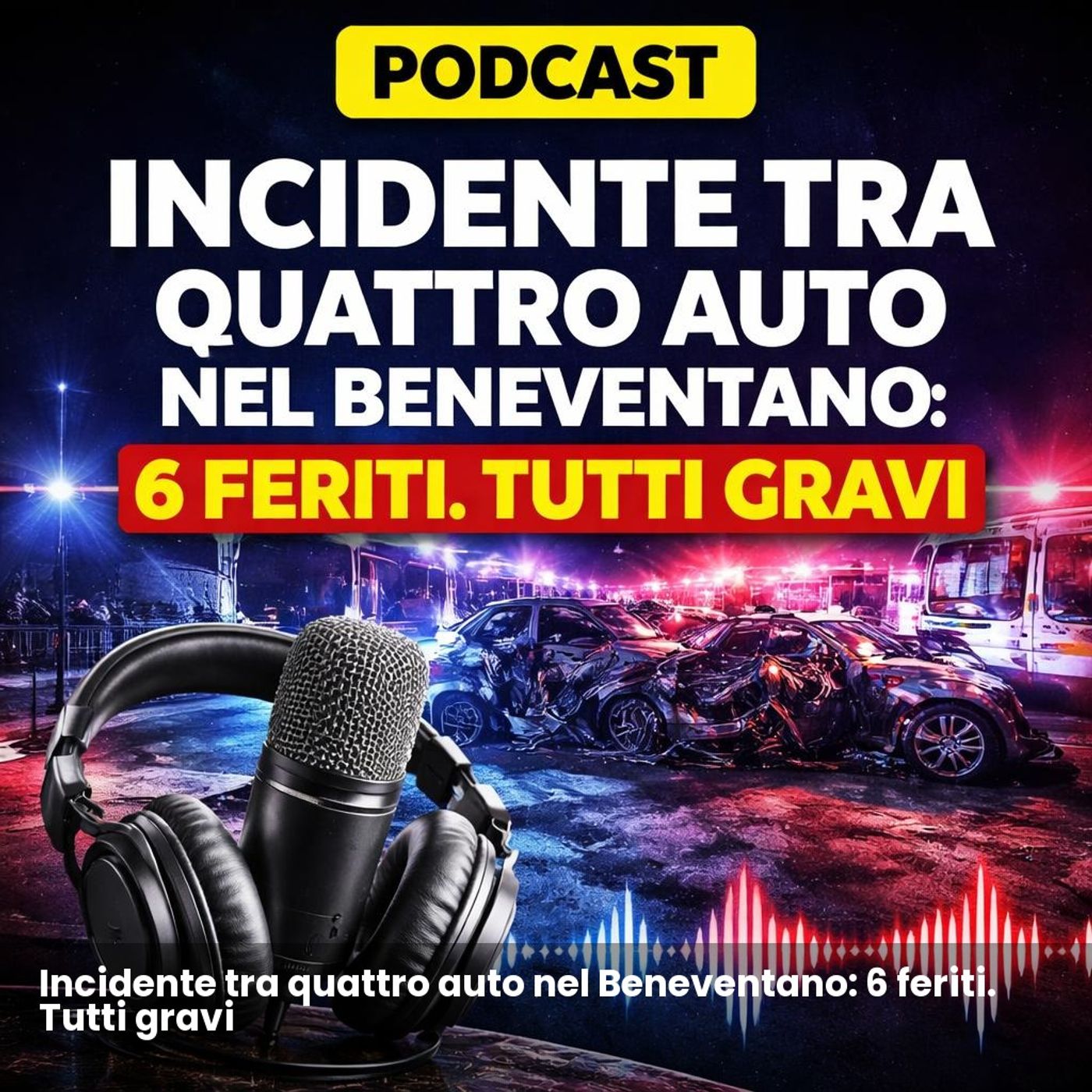 Incidente tra quattro auto nel Beneventano: 6 feriti. Tutti gravi episode artwork