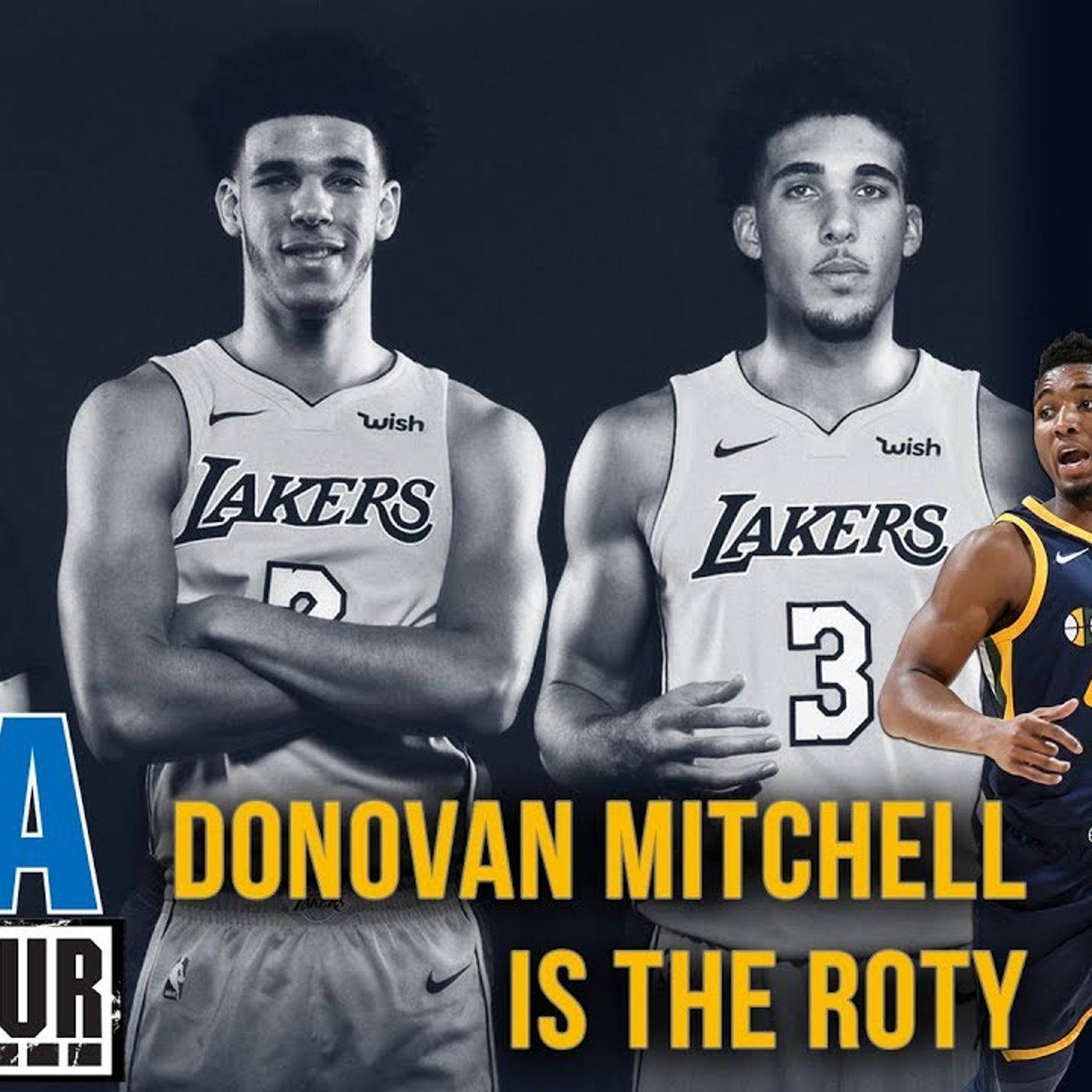 NBA Power Hour Ep 2: NBA Refs vs NBA Players, Donovan Mitchell ROY, LaVar Ball Drama episode artwork