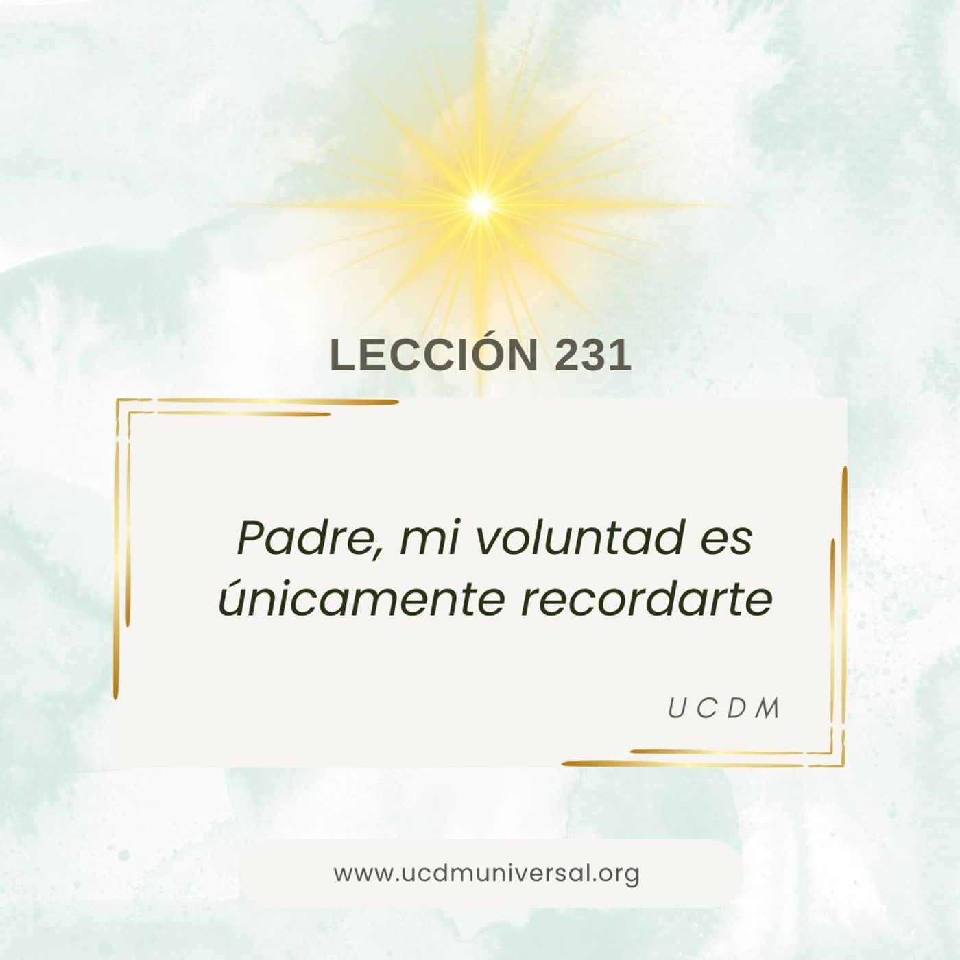 UCDM Universal LECCIÓN DEL DÍA