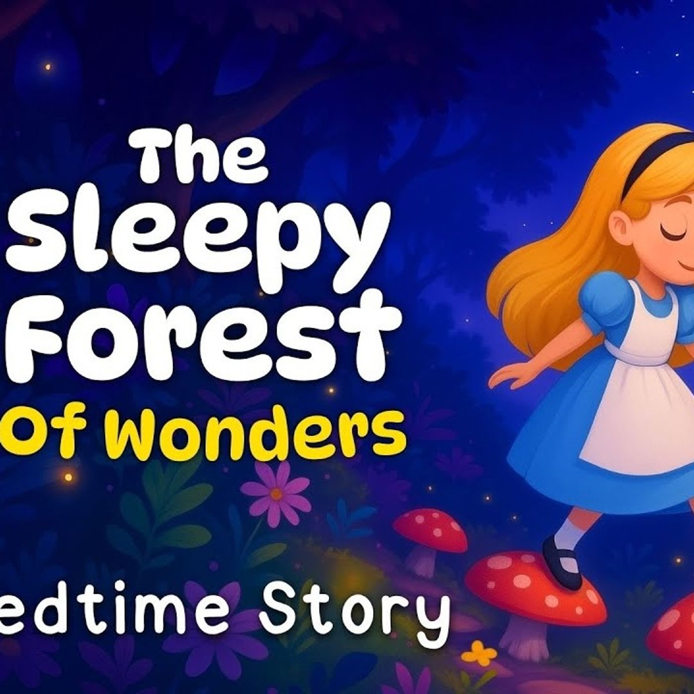 The Sleepy Forest of Wonders 🍄 Alice in Wonderland Bedtime Story 💤 Fairy Tales for Kids ✨(M4A_128K) episode artwork