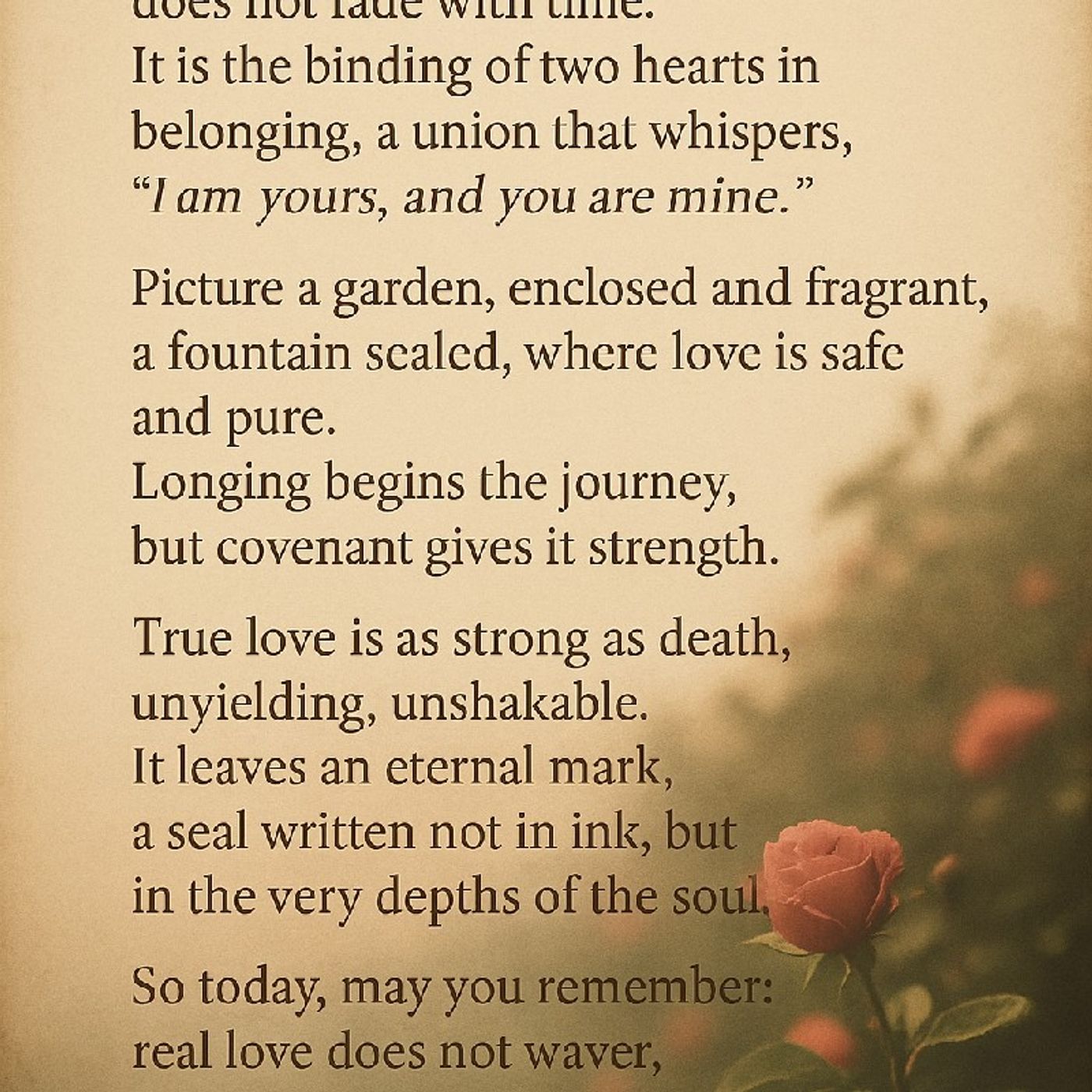 Love as Covenant