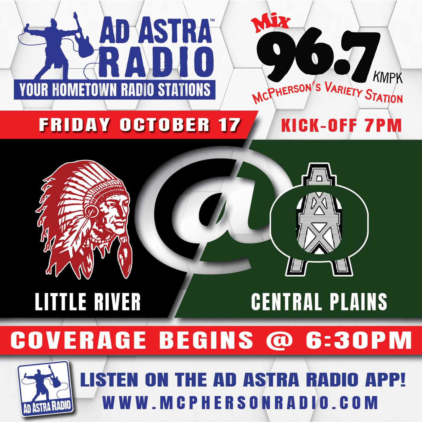 Little River Redskins at Central Plains Oilers Football (October 17, 2025) episode artwork