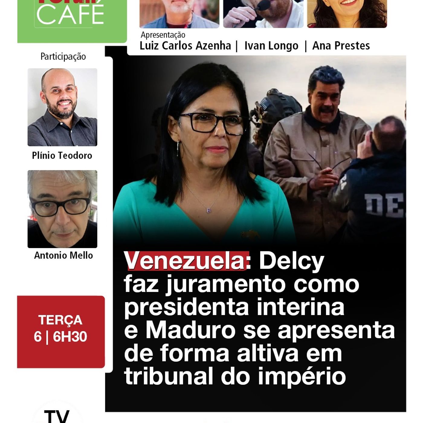 Ataque à Venezuela:Enquanto Maduro é altivo em tribunal dos EUA, Delcy faz juramento como presidenta