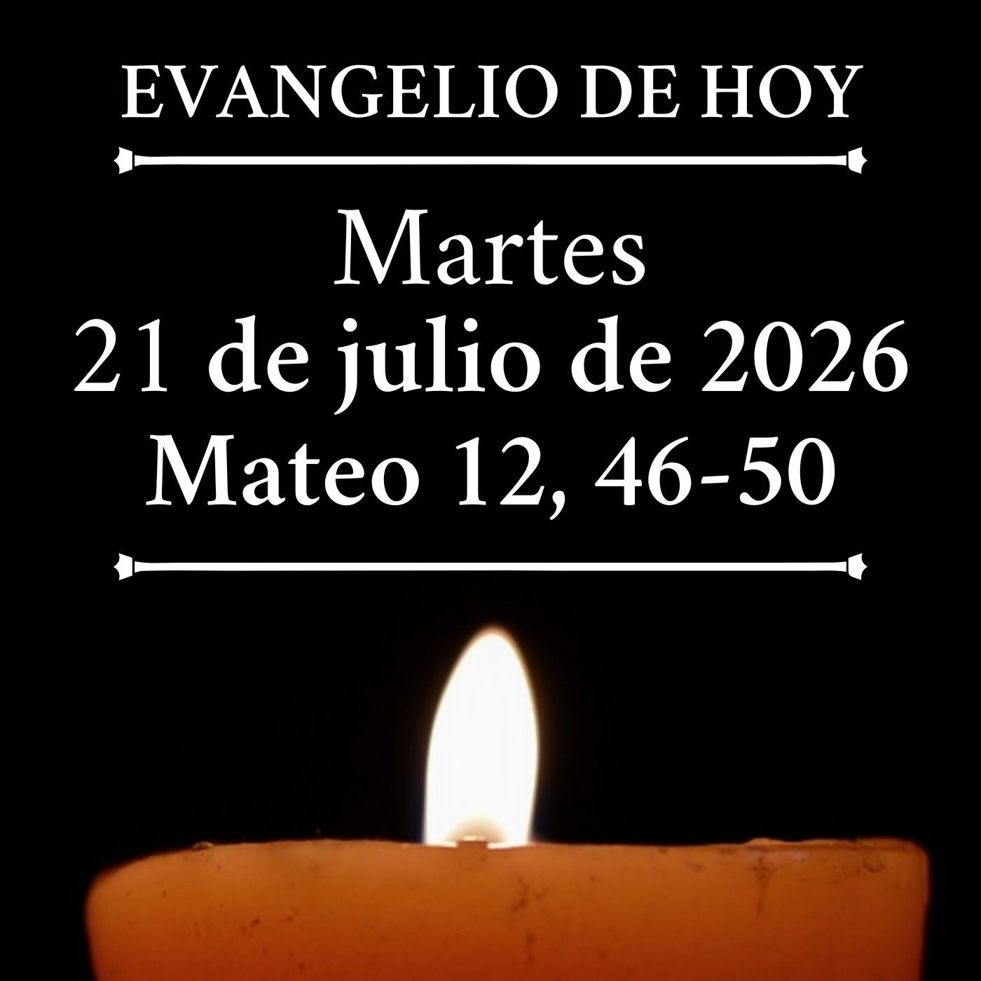 Evangelio del martes 21 de julio de 2026 - Estos son mi madre y mis hermanos episode artwork