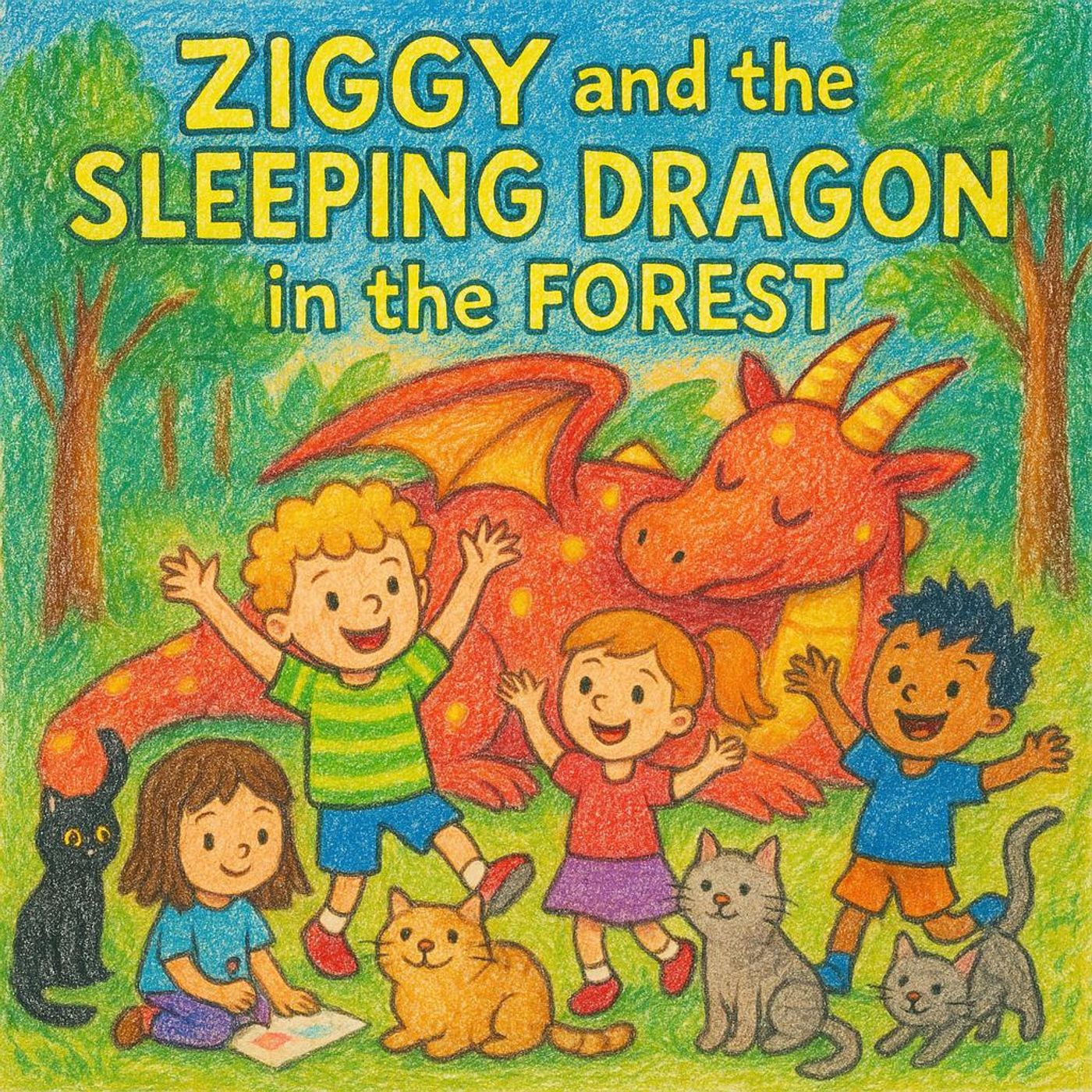 Ziggy and the Sleeping Dragon in the Forest