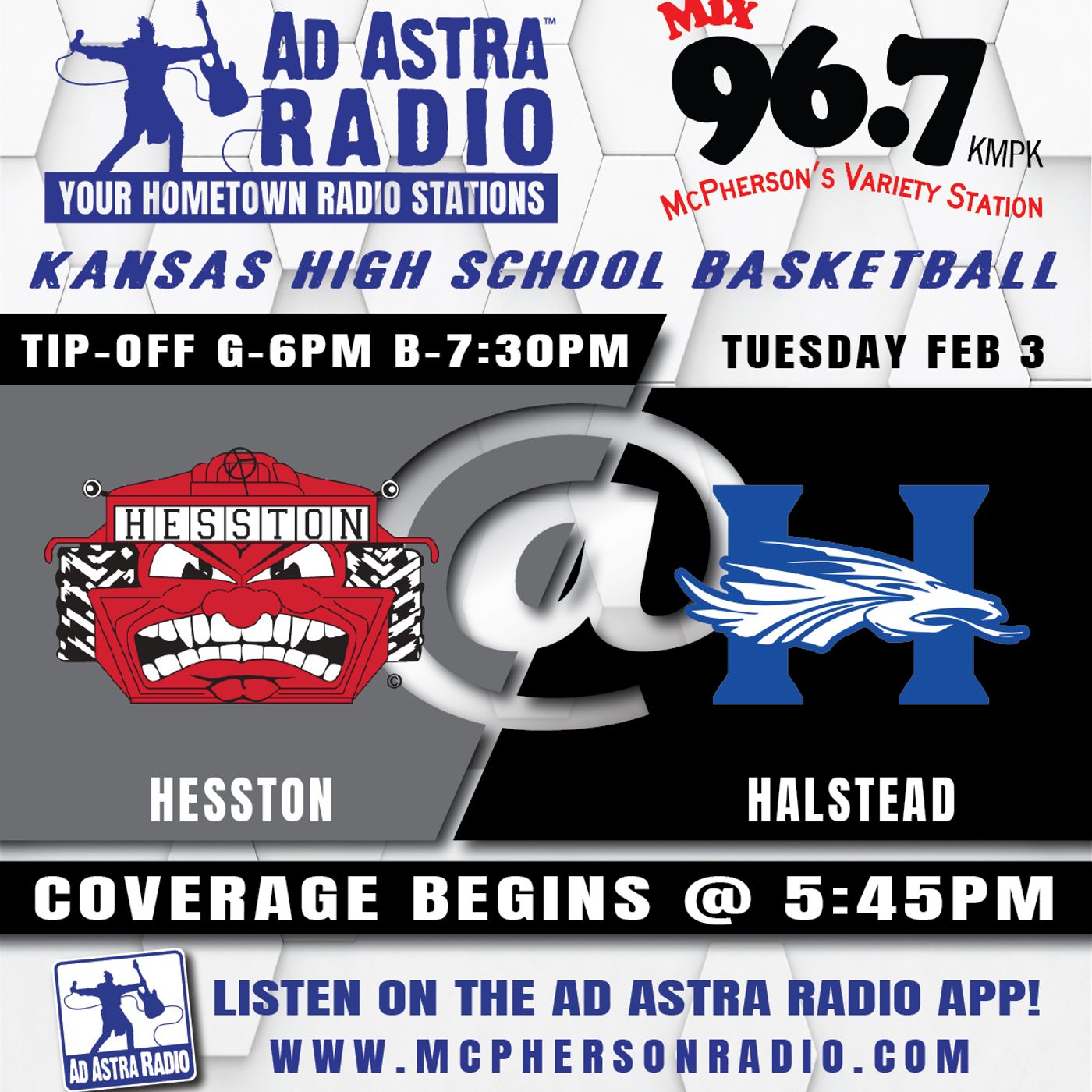Hesston Swathers at Halstead Dragons Boys High School Basketball (February 3, 2026) episode artwork