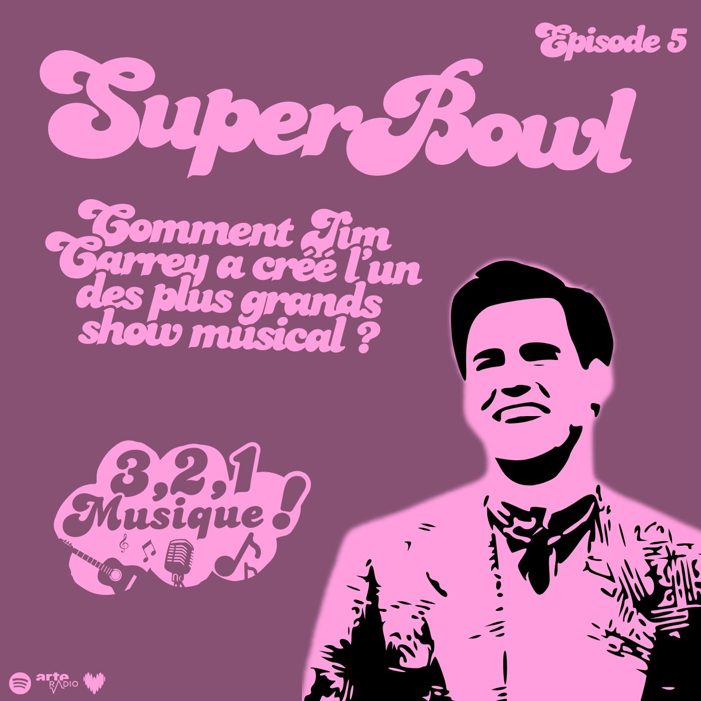 3 2 1 Musique - Episode 5 - Super Bowl & Jim Carrey episode artwork