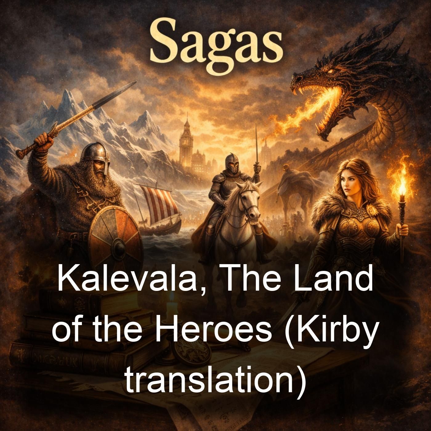 Kalevala, The Land of the Heroes (Kirby translation) cover art