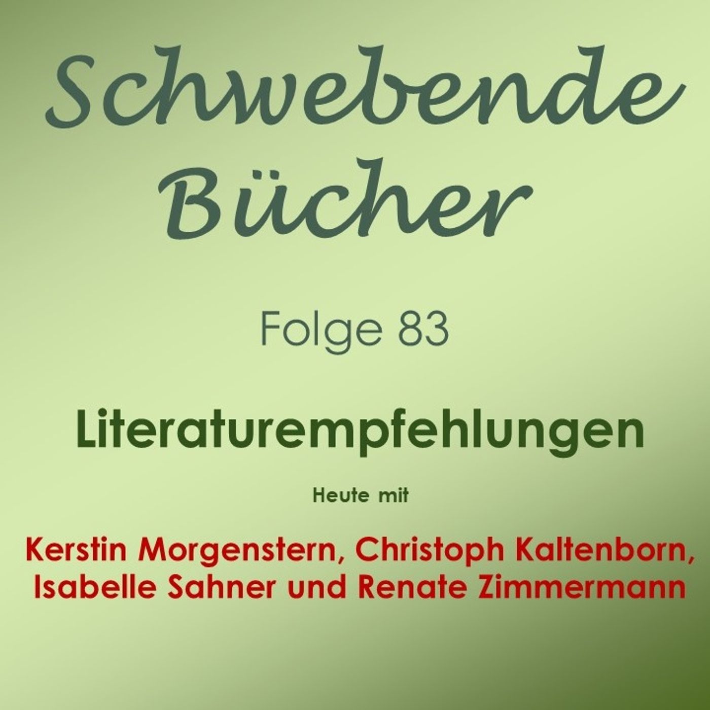 15.00 Begrüßung zur 83. Folge Schwebende Bücher episode artwork