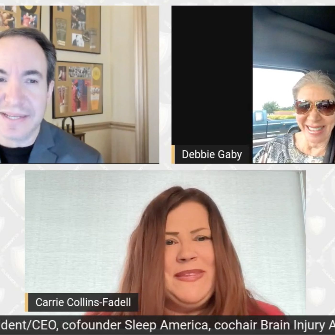 Debbie Gaby, cofounder Sleep America, Carrie Collins CEO Brain Injury Alliance