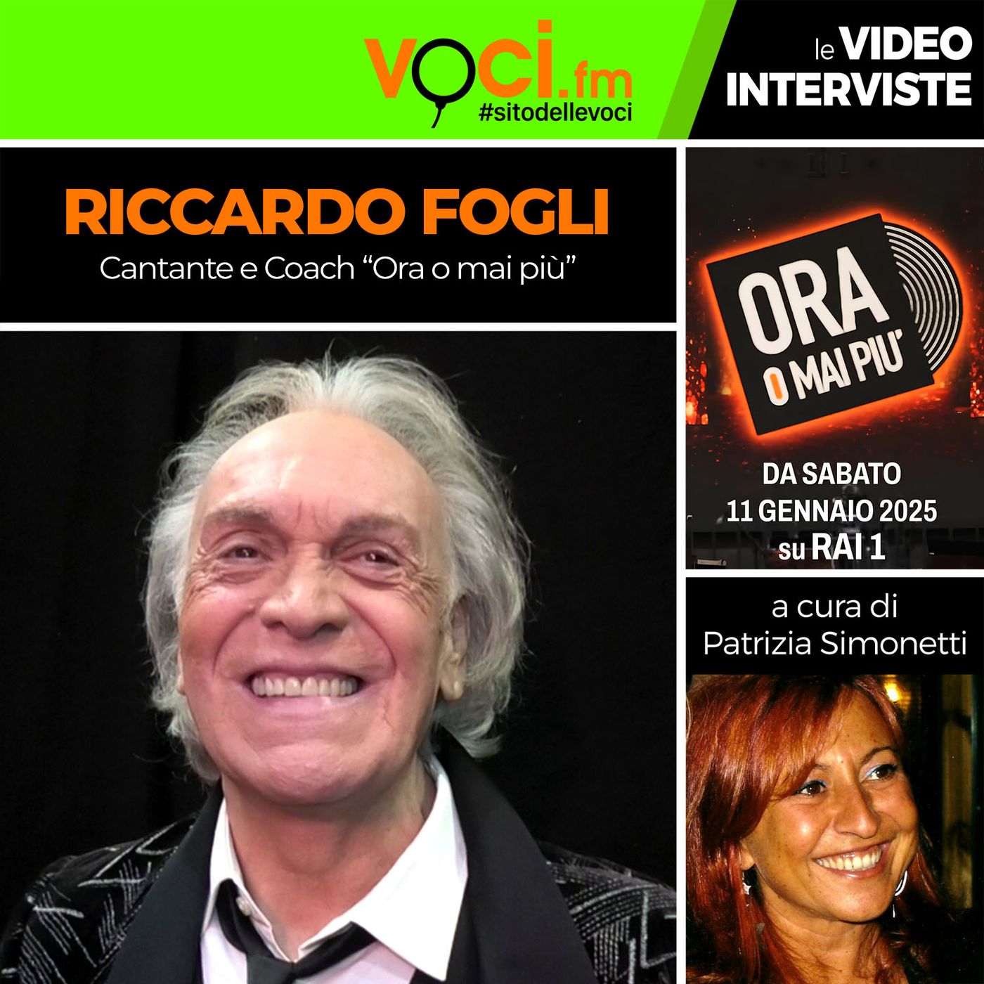 "ORA O MAI PIÙ": RICCARDO FOGLI su VOCI.fm - clicca play e ascolta l'intervista episode artwork