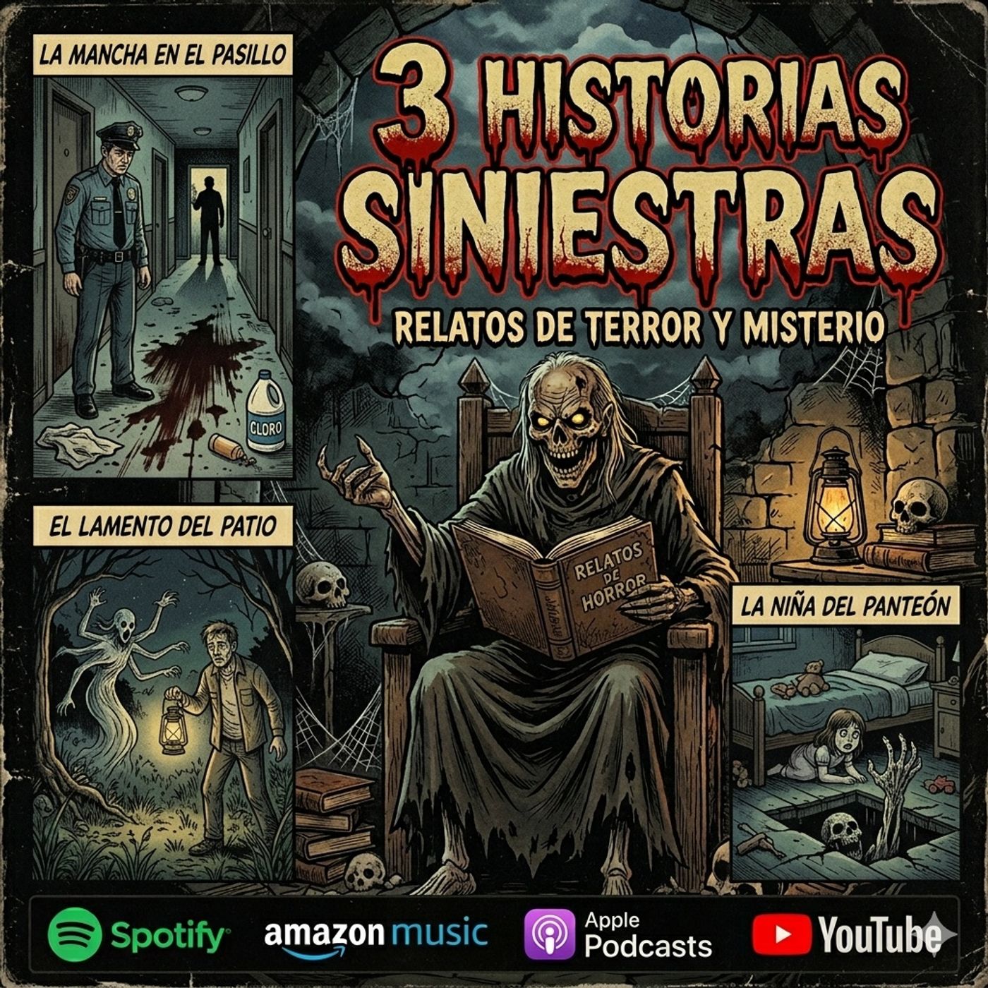 HORROR CAST: 3 HISTORIAS SINIESTRAS  - Relatos de terror visceral episode artwork