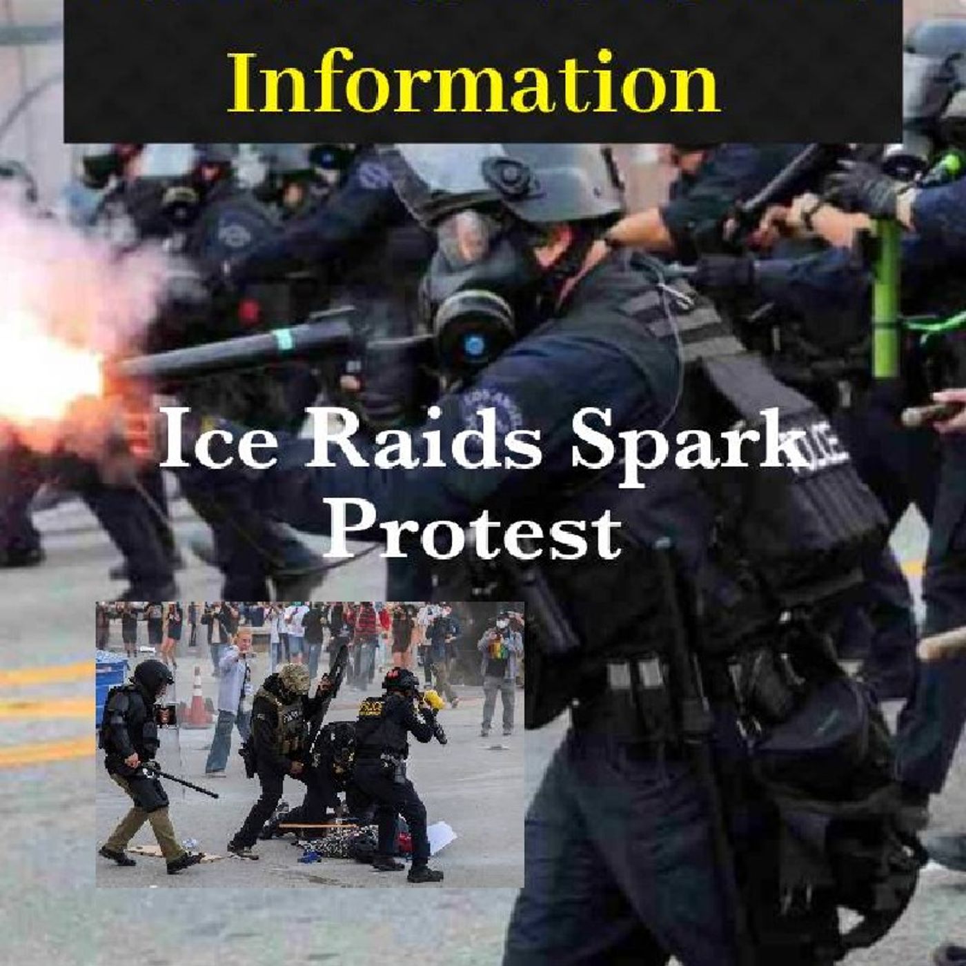 Ice Raids Spark. Protest episode artwork