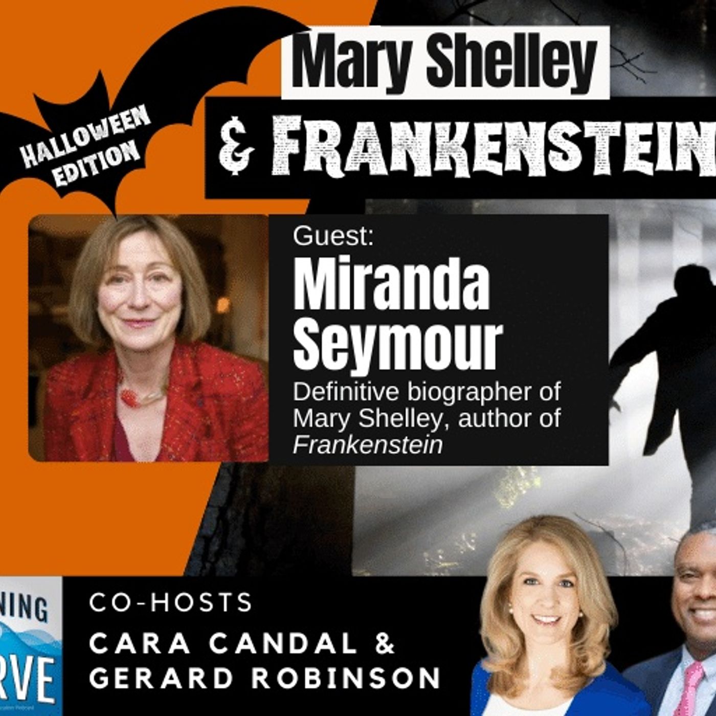 UK's Miranda Seymour on Mary Shelley and Frankenstein for Halloween episode artwork