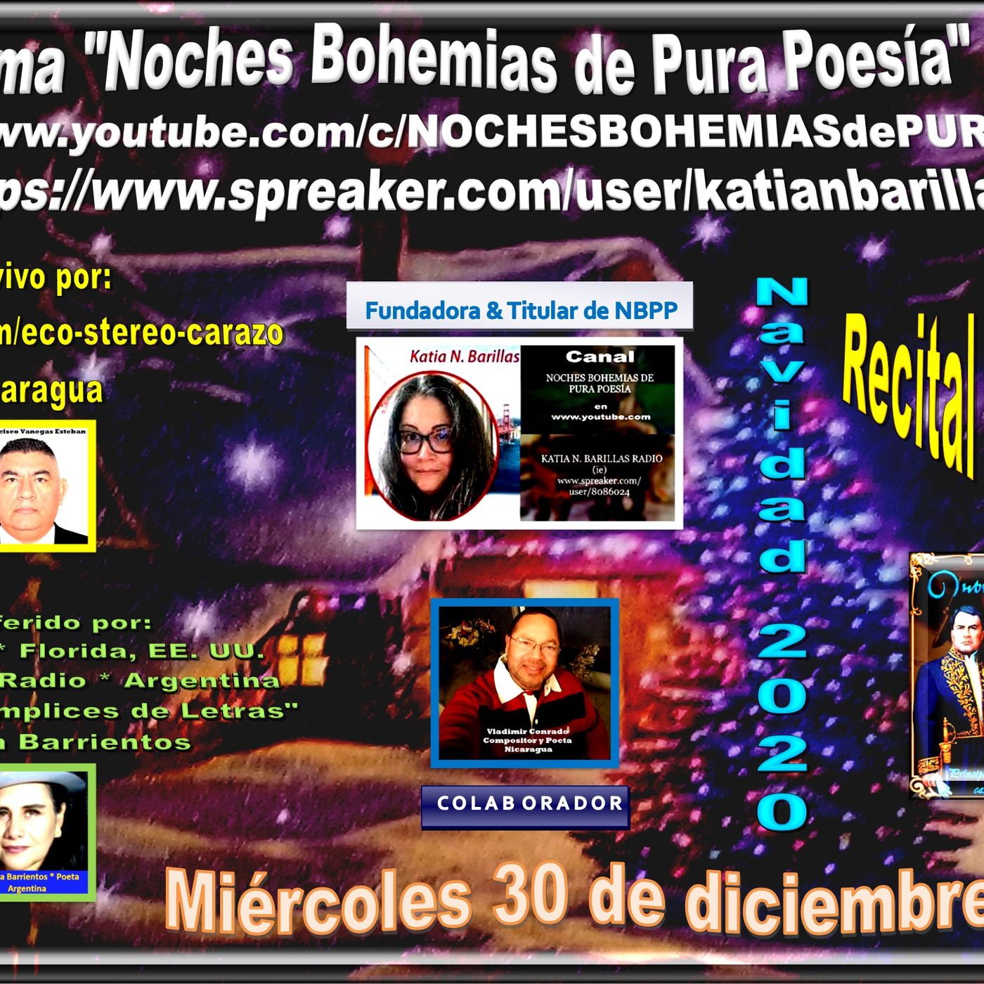 Recital de Navidad y Año Nuevo con poemas del bardo rey de Nicaragua, don Rubén Darío. episode artwork