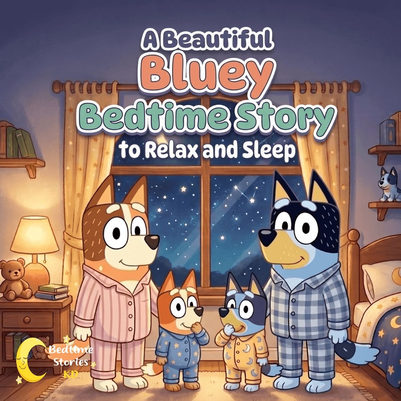 The Bluey Bedtime Story: The Green Balloon and the Starry Night episode artwork