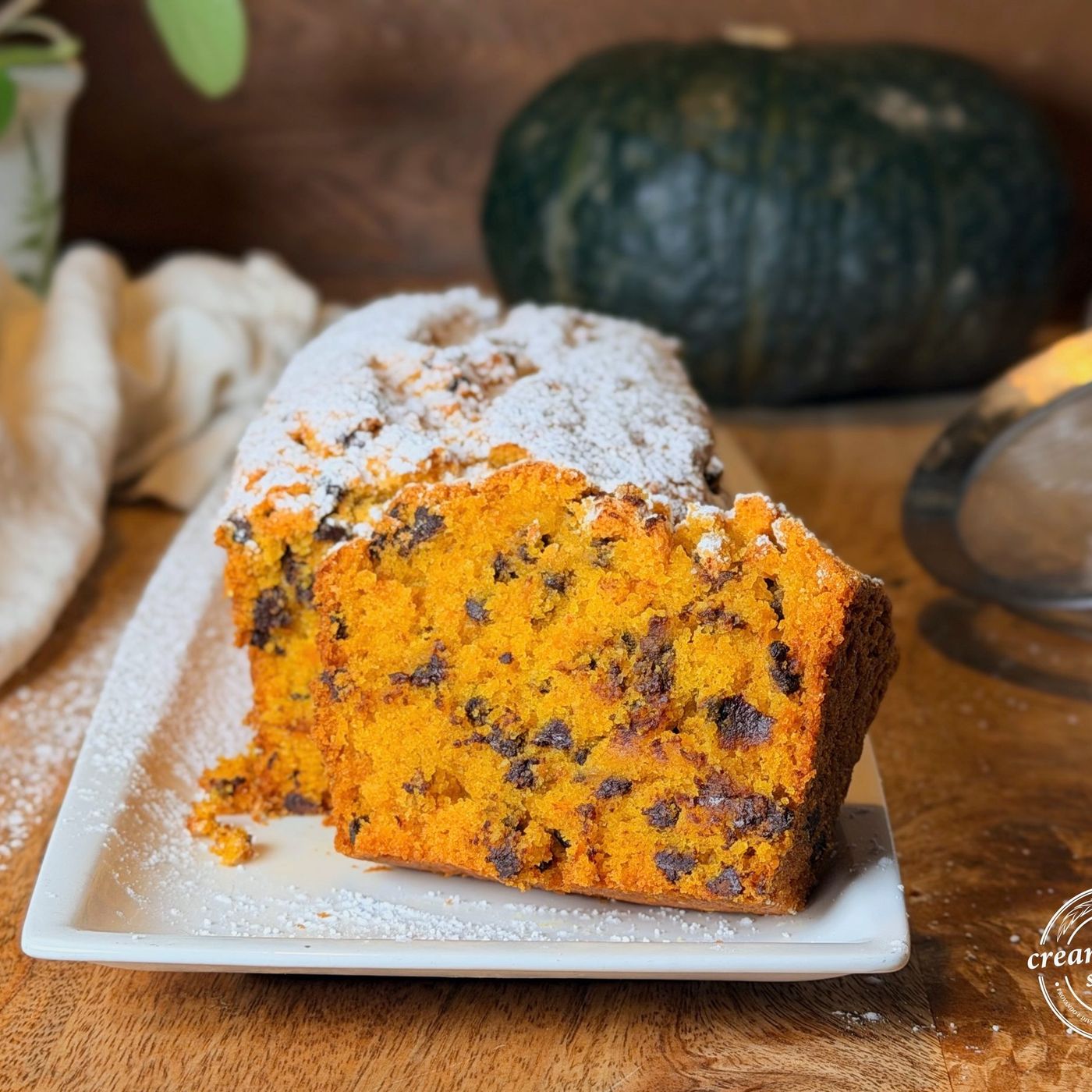 Plumcake alla zucca e cioccolato: ricetta senza uova, burro e latte episode artwork
