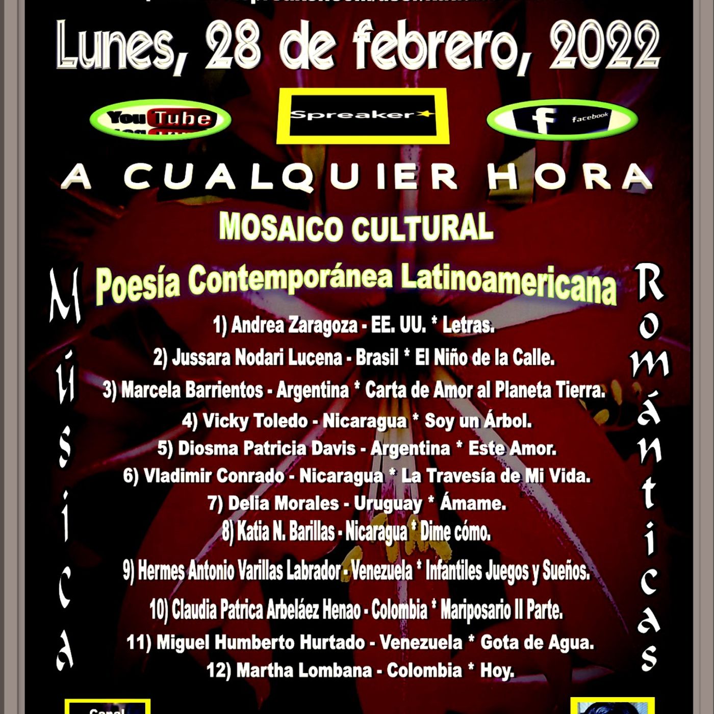 Mosaico Cultural - Poesía Contemporánea Latinoamericana + Música Romántica para Retornar episode artwork