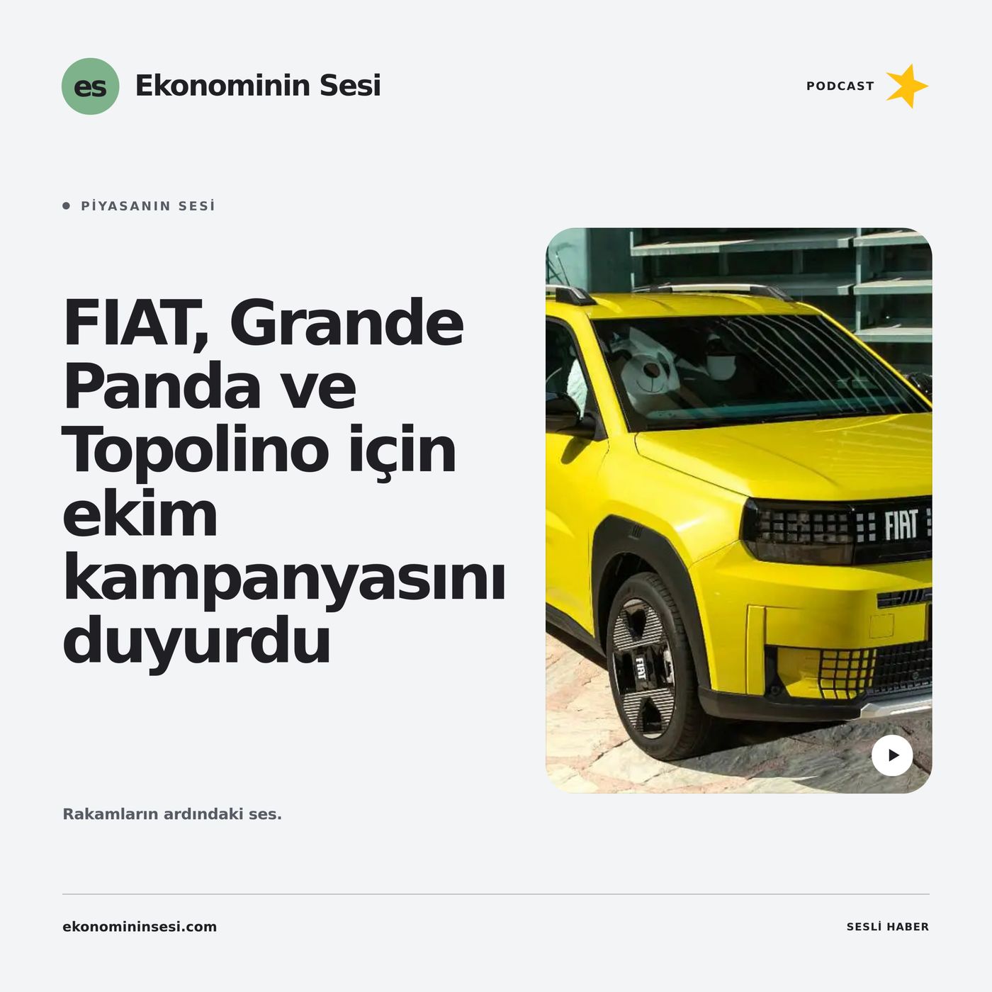 FIAT, Grande Panda ve Topolino için ekim kampanyasını duyurdu