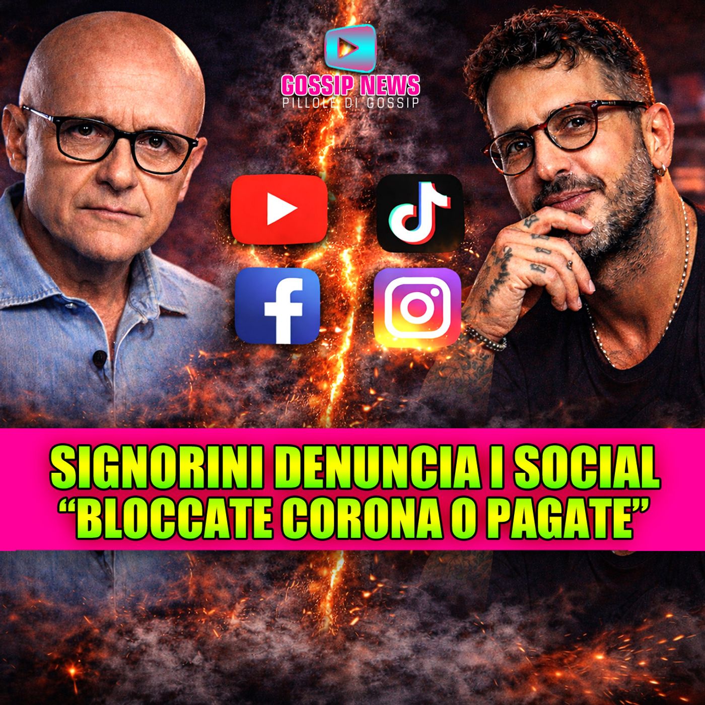 Signorini denuncia i social: “Bloccate Corona o pagate milioni”