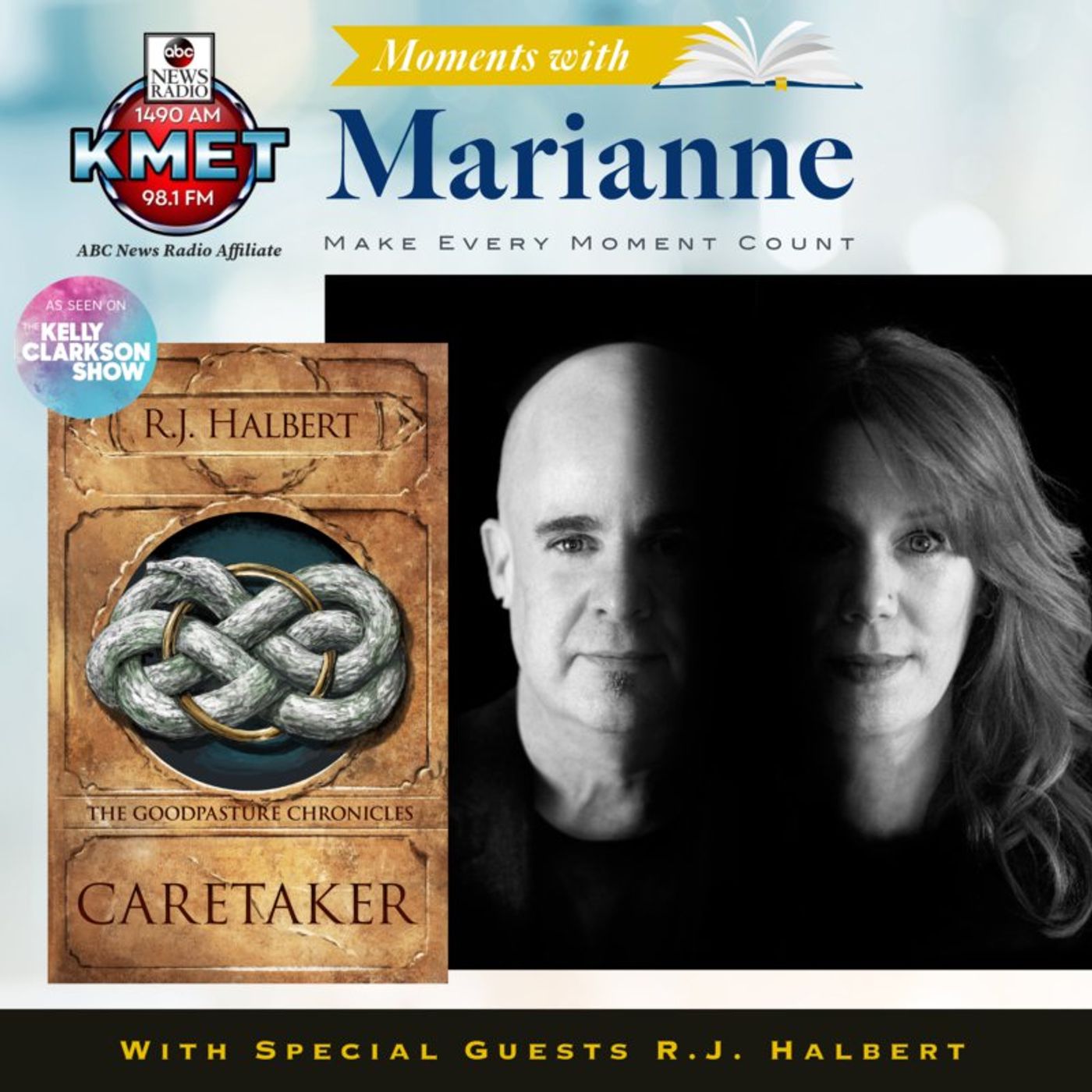 Caretaker with authors R.J. Halbert