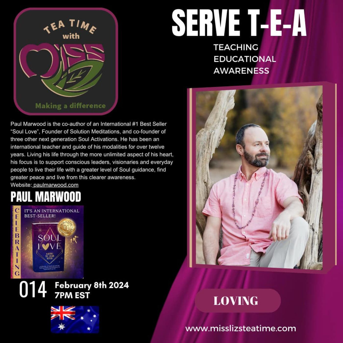 Teatime with Miss Liz T-E-A Open Discussion with Paul Marwood episode artwork