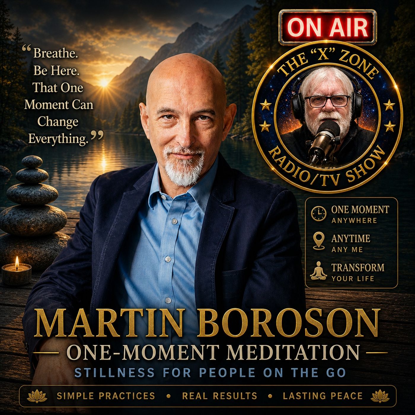 Rob McConnell Interviews - MARTIN BOROSON - One-Moment Meditation-Stillness for People on the Go