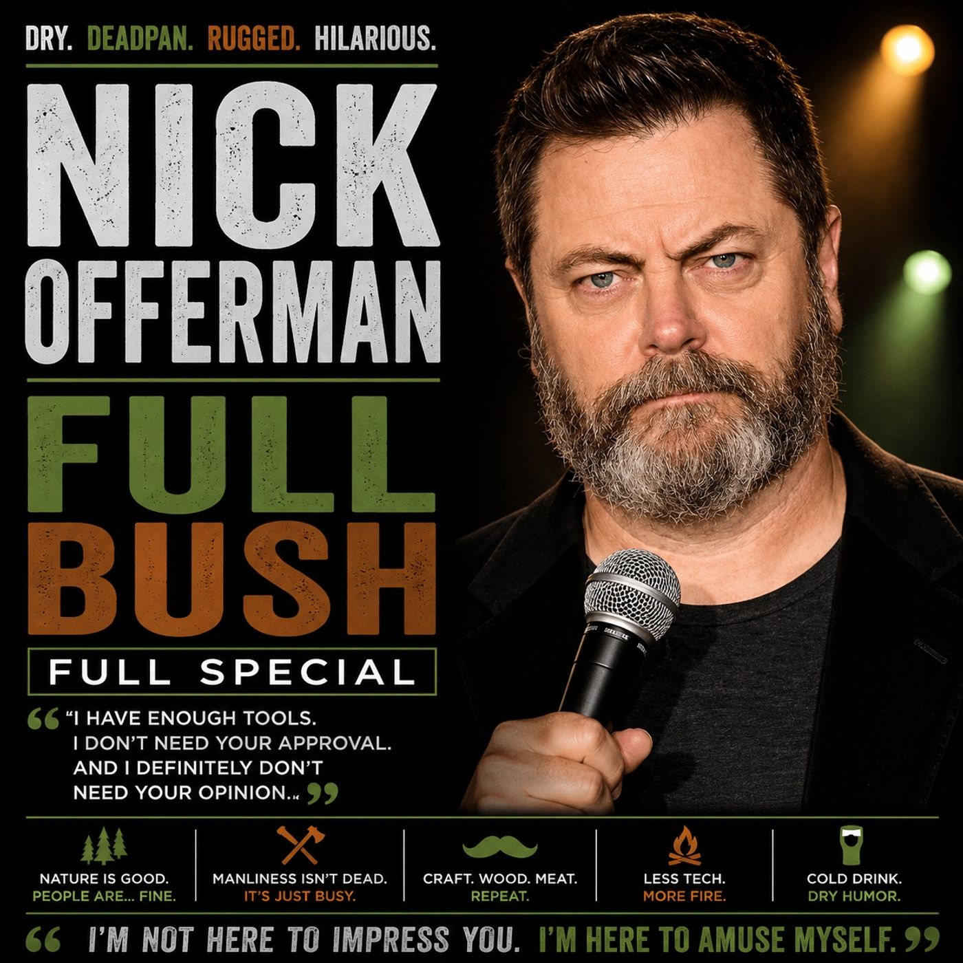 Nick Offerman - Full Bush Full Special (Stand-up Comedy) episode artwork
