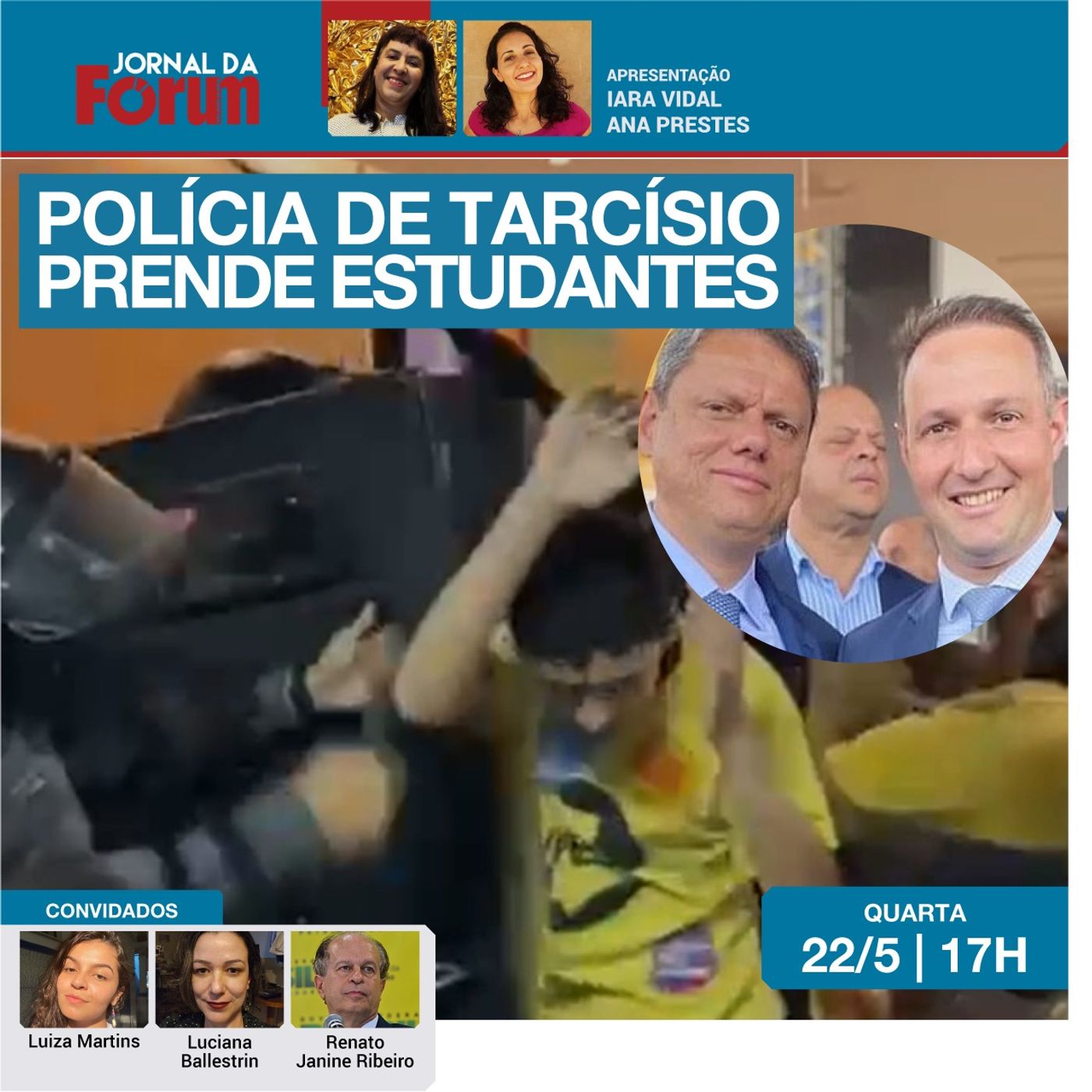 Manifestantes são detidos em São Paulo | O desmonte neoliberal do RS | 22.05.24 episode artwork