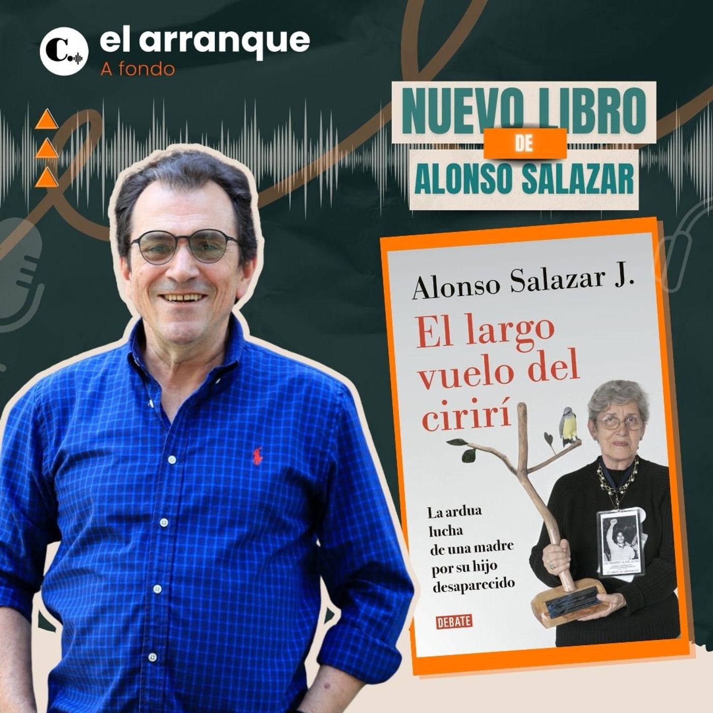 513. Alonso Salazar presenta su nuevo libro "El largo vuelo del cirirí", la historia de Fabiola Lalinde episode artwork