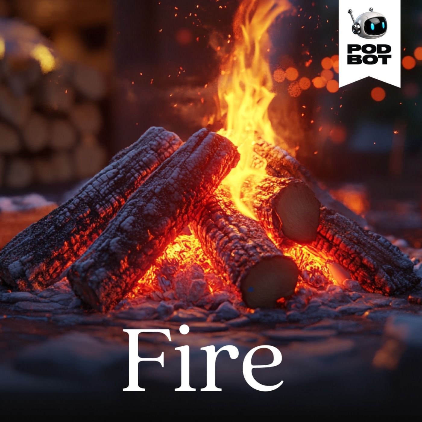 Crackling Fire - Loopable Fireplace Ambience episode artwork