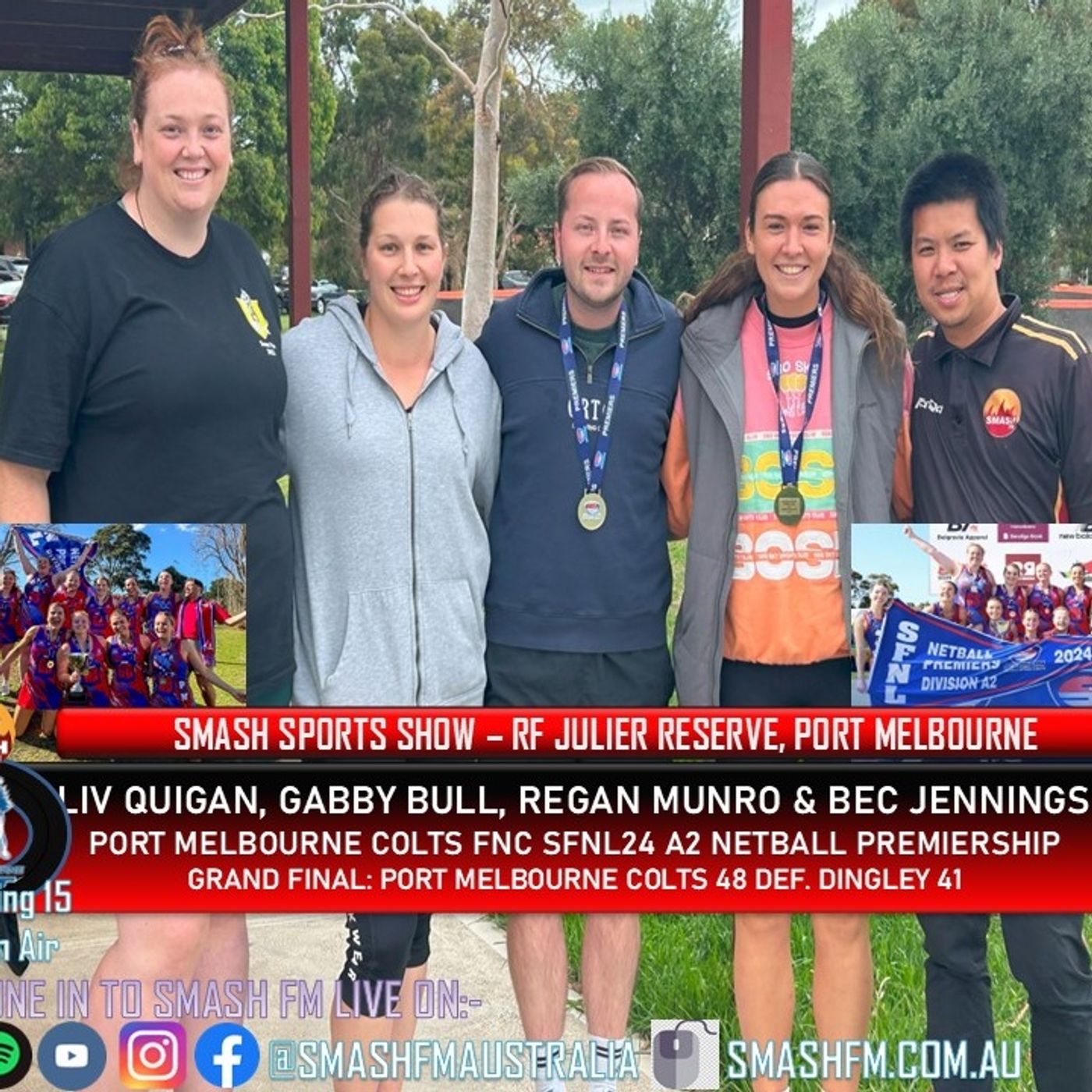 SSS15THYR: Port Melbourne Colts FNC SFNL24 A2 Netball Premiership Interviews 230125