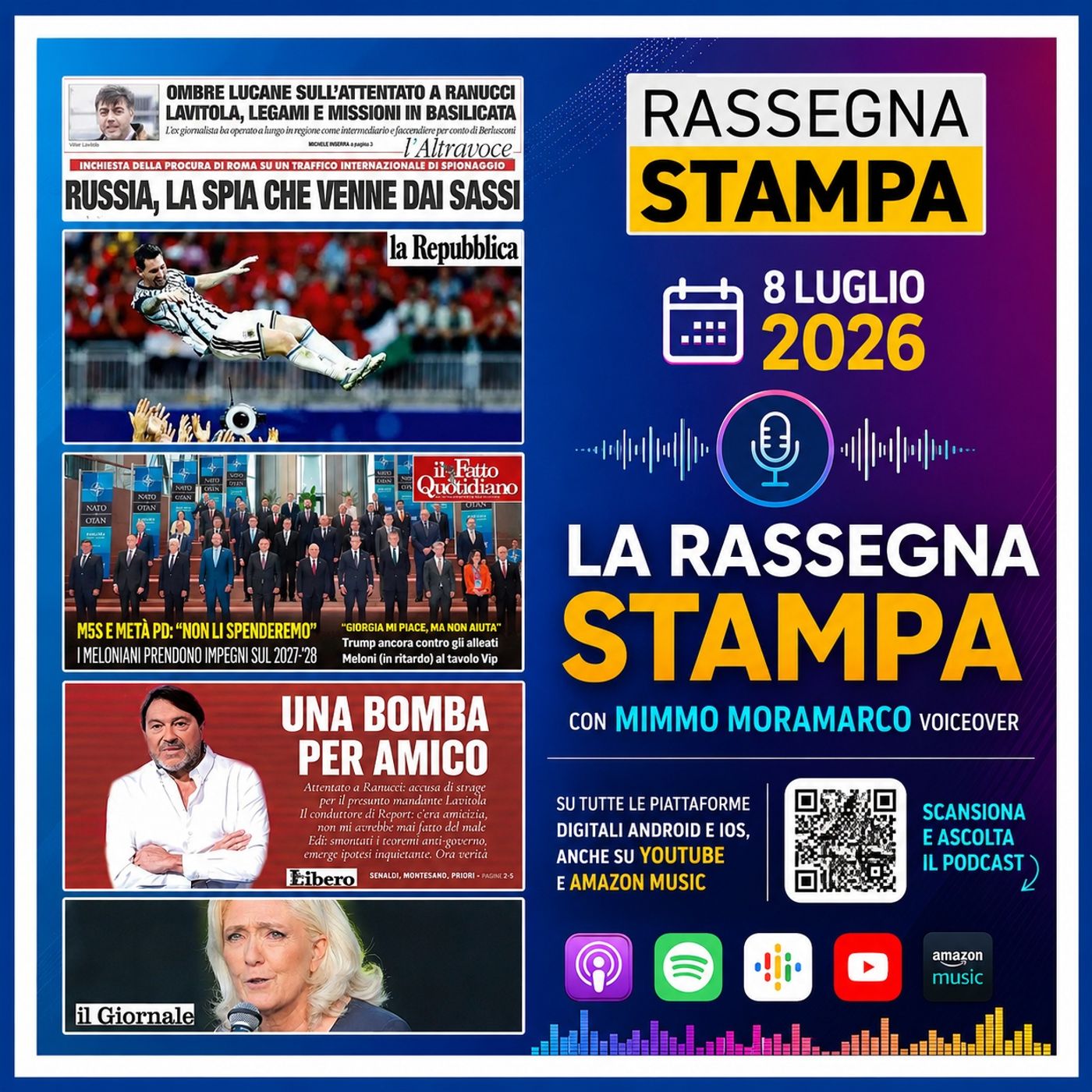 Rassegna stampa dell' 8 luglio 2026 episode artwork