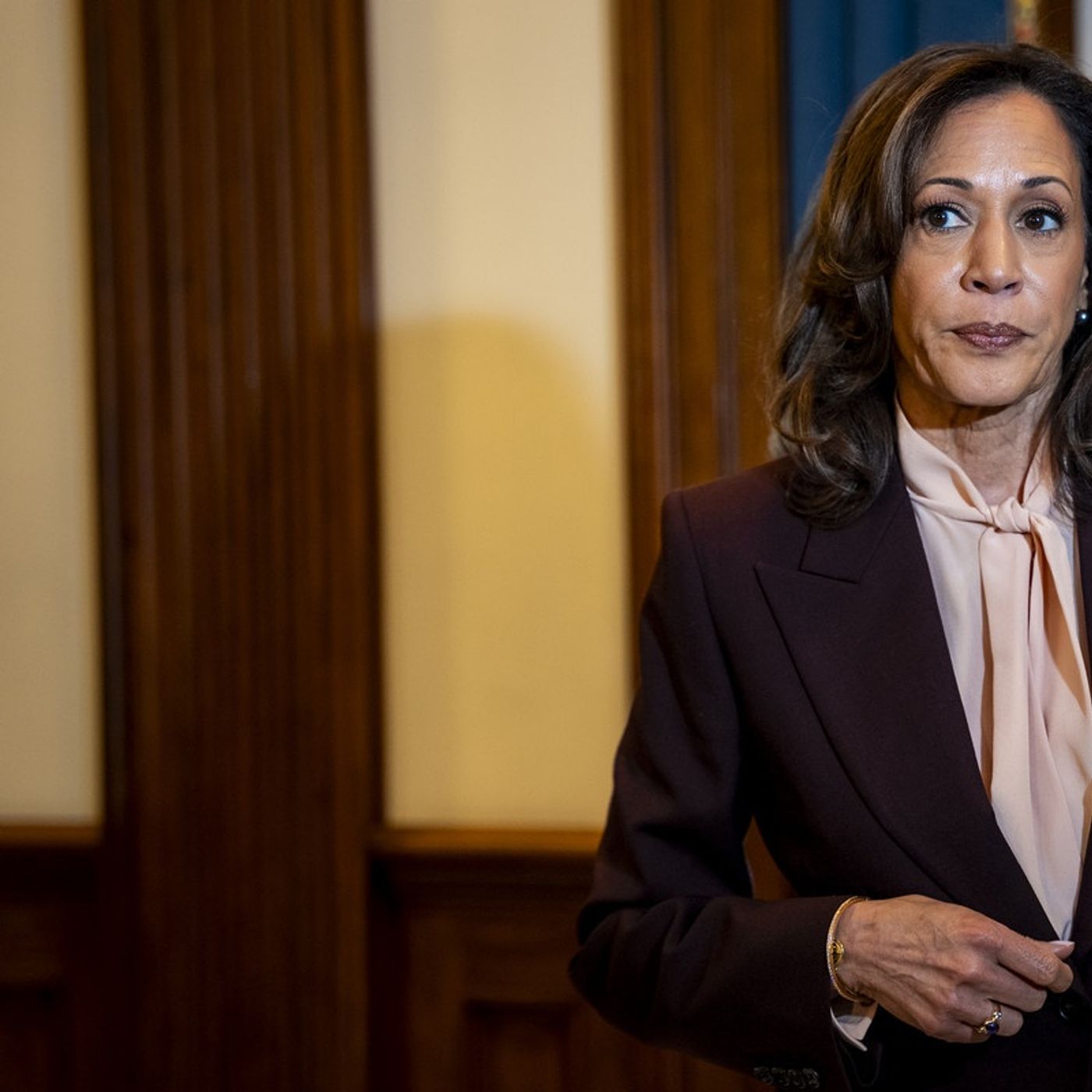 Kamala Harris leaves podcast host STUNNED episode artwork