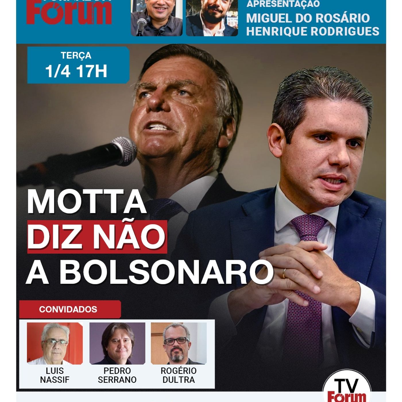 Hugo Motta, presidente da Câmara, bate a porta na cara de Bolsonaro | 01.04.25 episode artwork