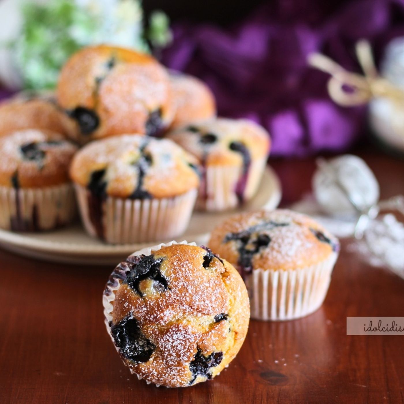 Muffin mirtilli e yogurt