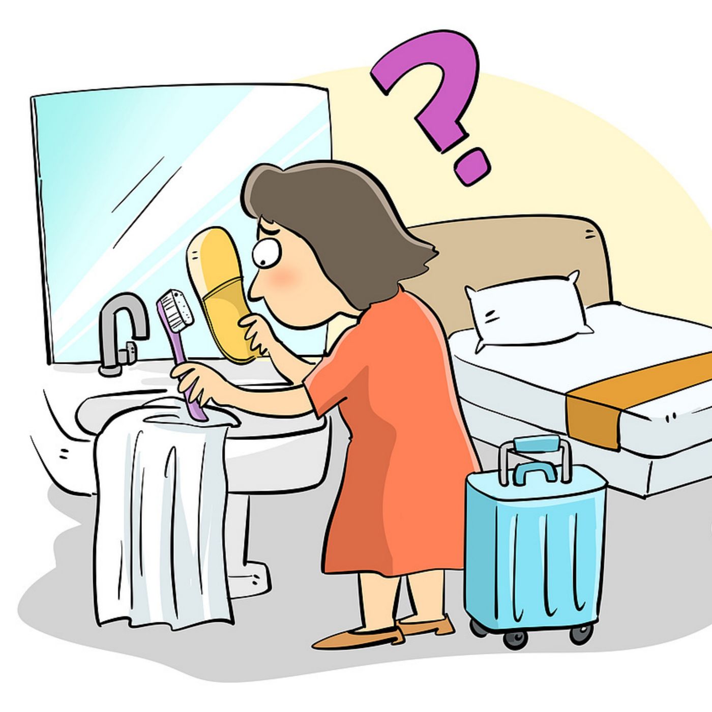 Do you bring your own hotel sheets?