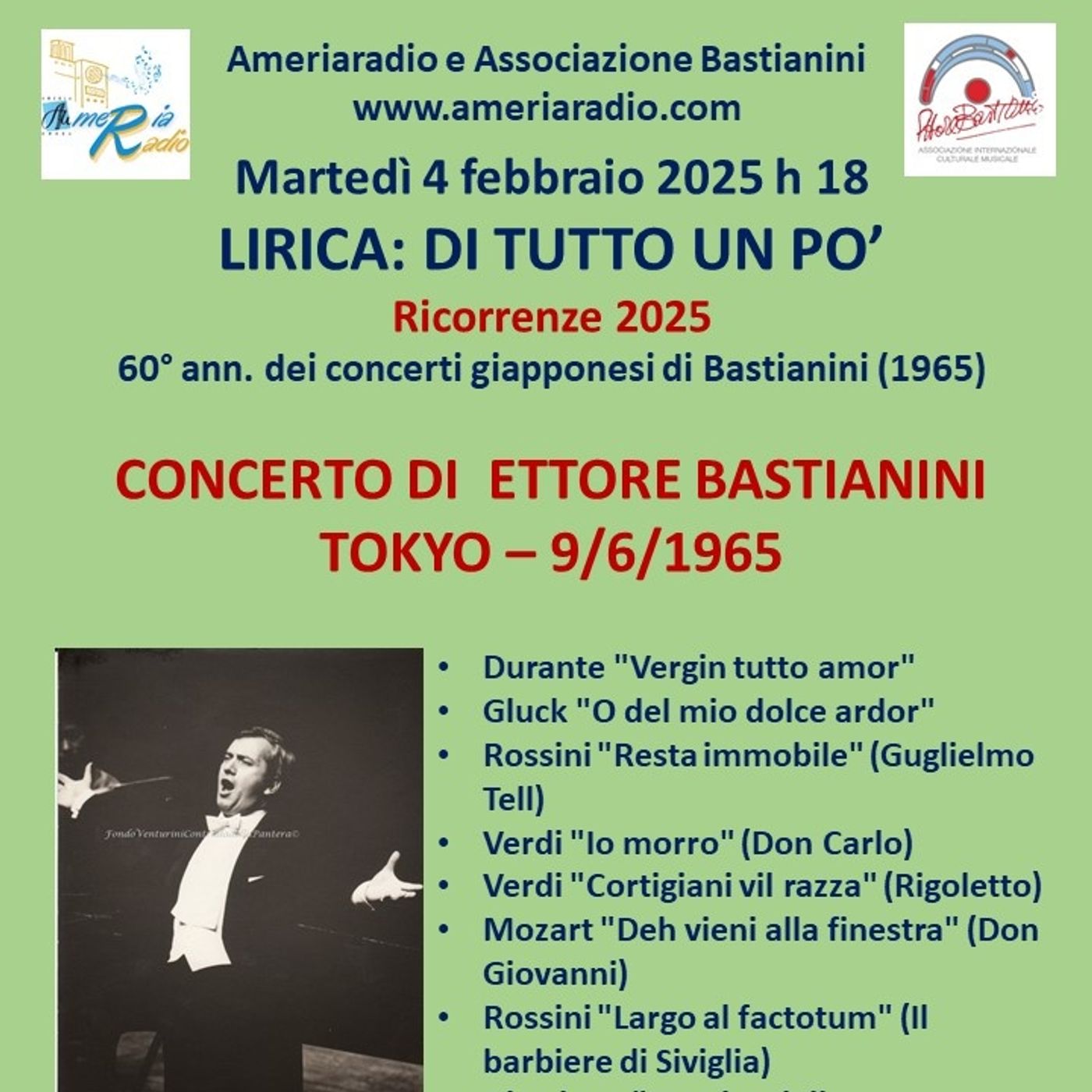 Lirica di tutto un po' le grandi voci del passato - Ettore Bastianini concerto di Tokio 1965 episode artwork