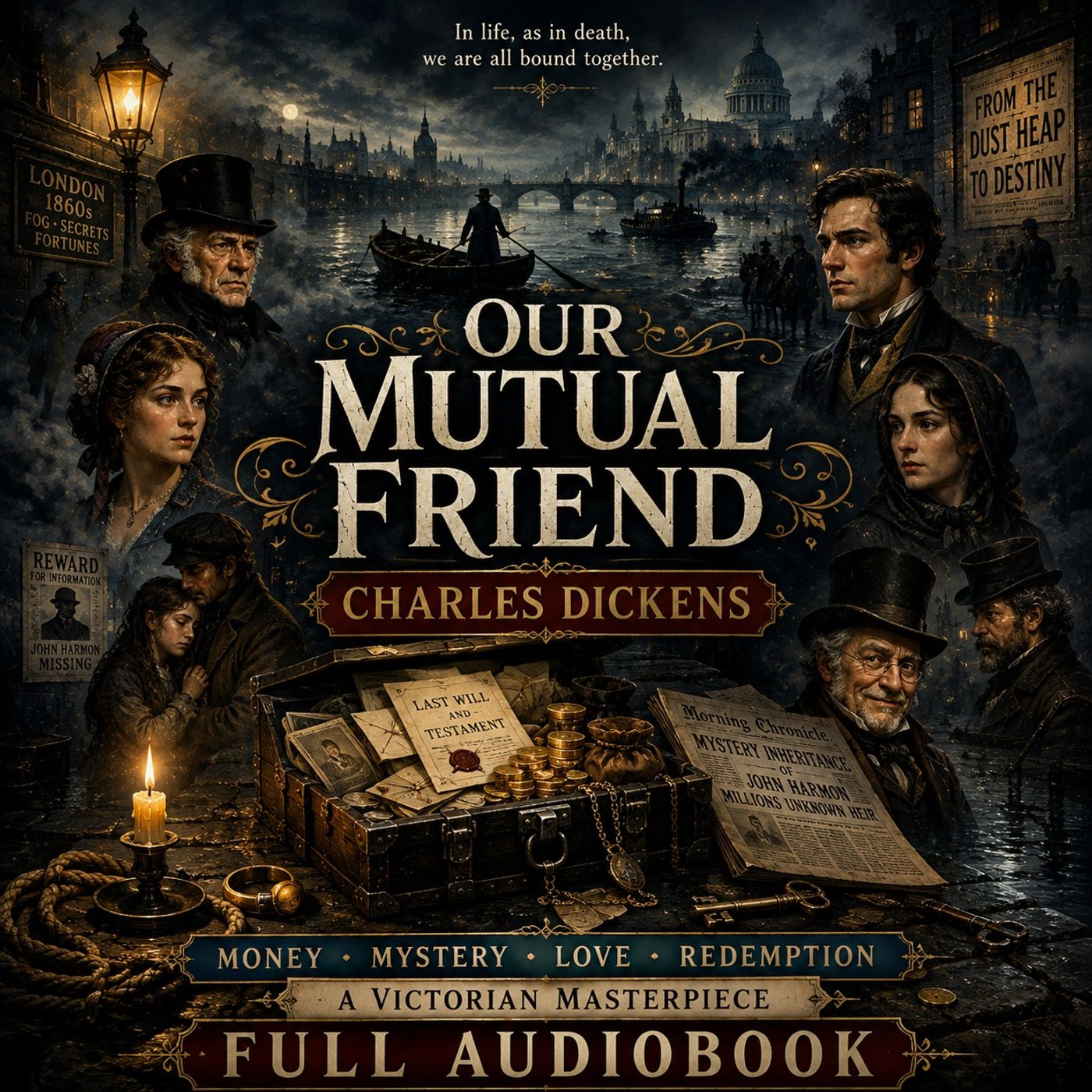 Our Mutual Friend by Charles Dickens | Money, Mystery, Love & Victorian London | Classic Novel | Full Audiobook Part 1