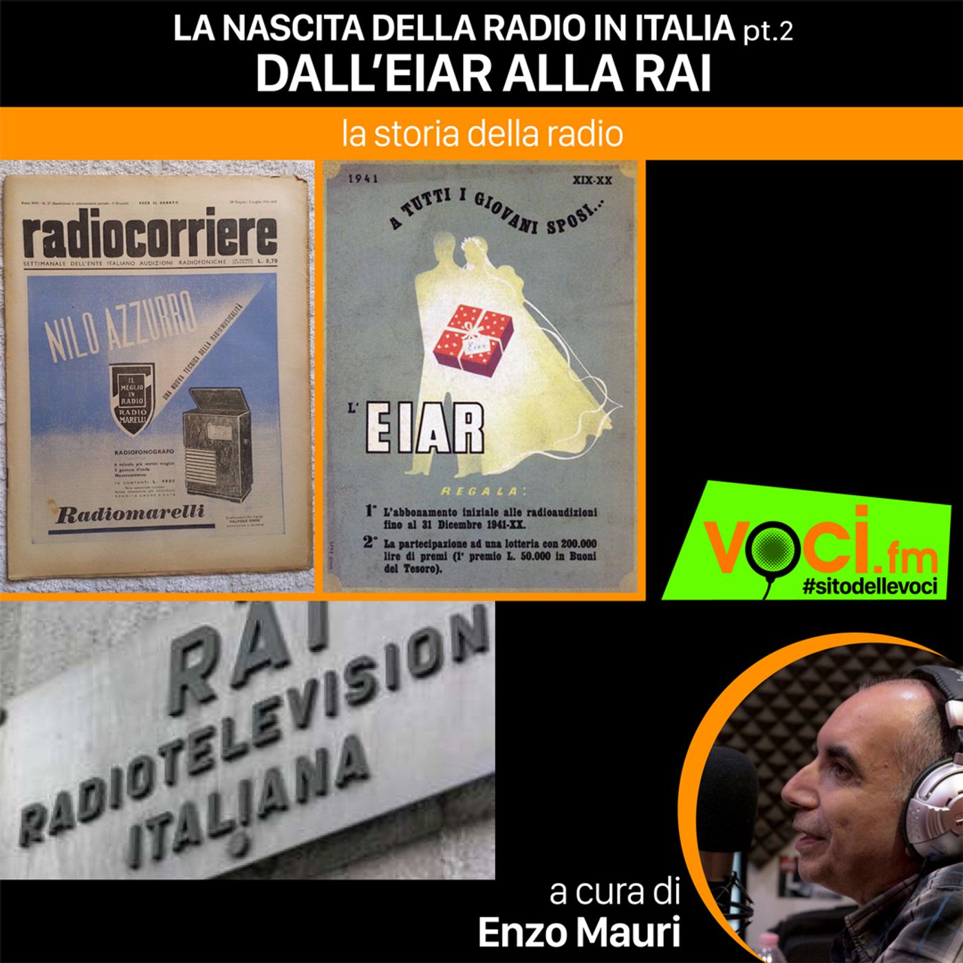 "LA STORIA DELLA RADIO": Dall'EIAR alla RAI - clicca PLAY e ascolta il podcast episode artwork