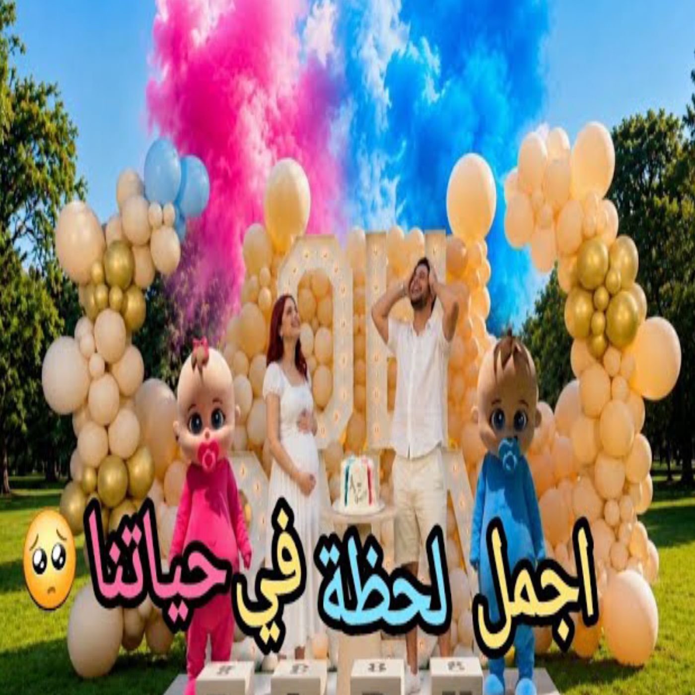 🎉👶 أخيرًا كشف جنس مولود موزو وإيناس وسط فرحة كبيرة! 💙💗✨
